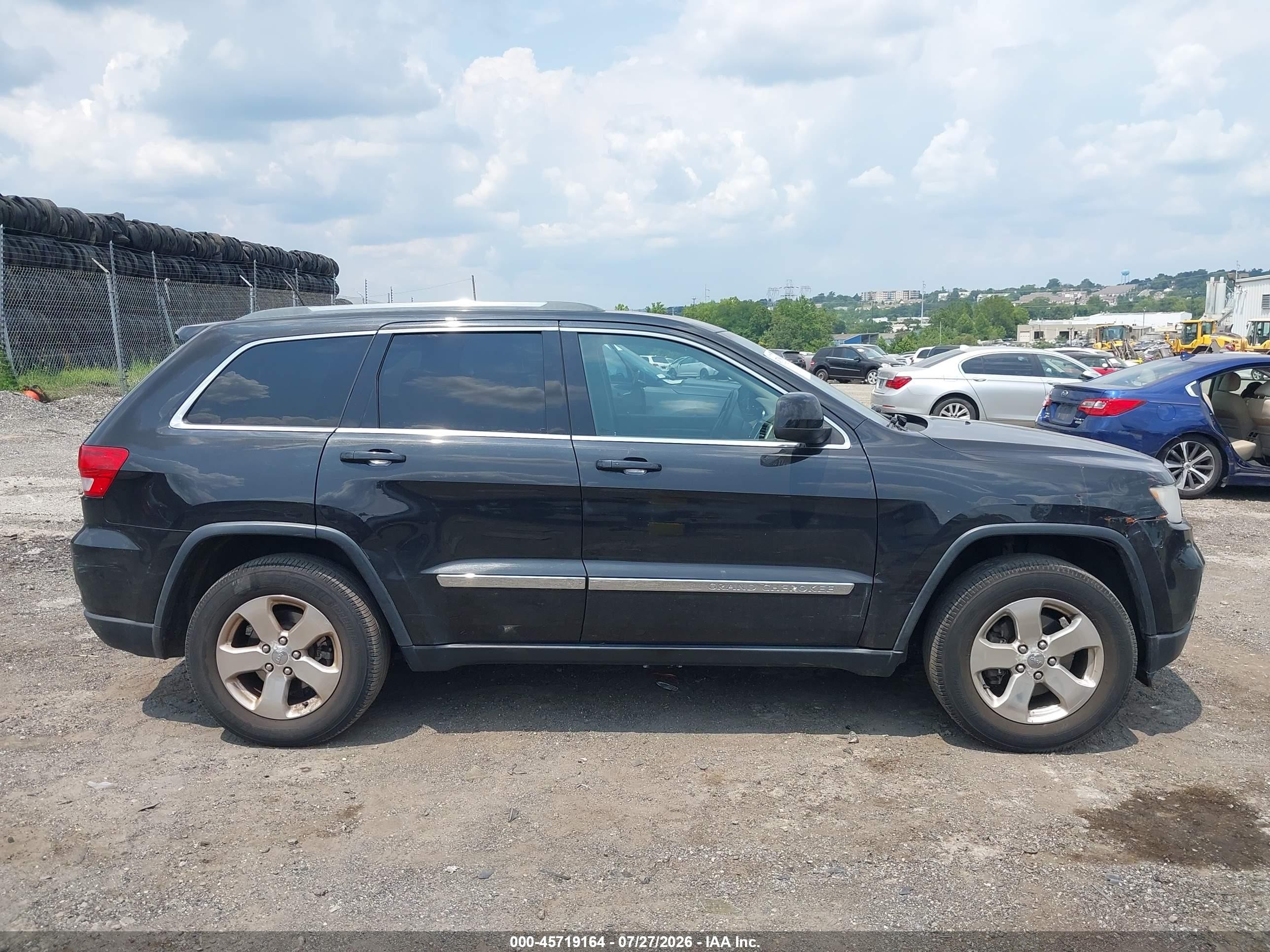 2012 Jeep Grand Cherokee Laredo Black vin: 1C4RJFAG8CC249426
