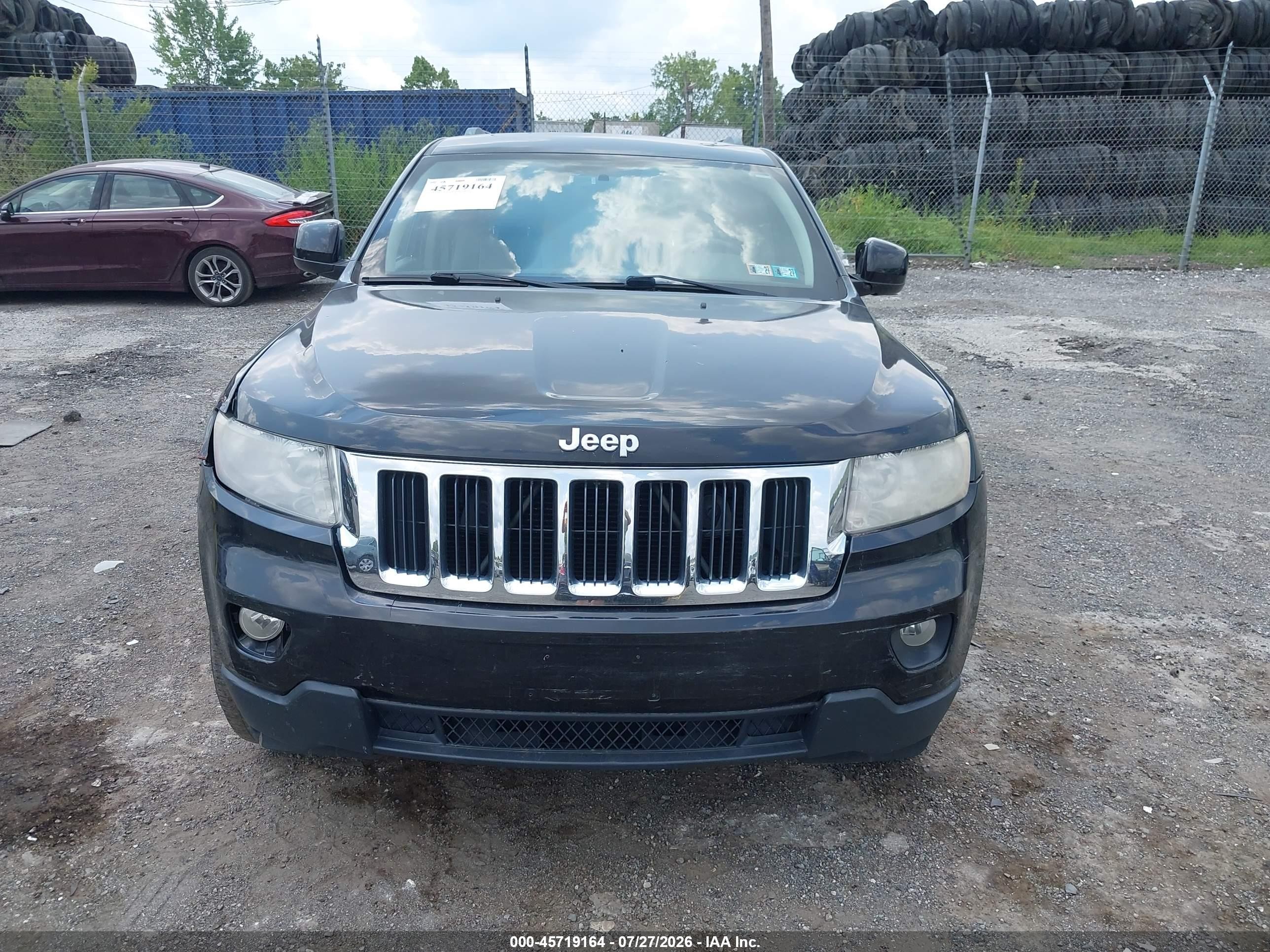 2012 Jeep Grand Cherokee Laredo Black vin: 1C4RJFAG8CC249426