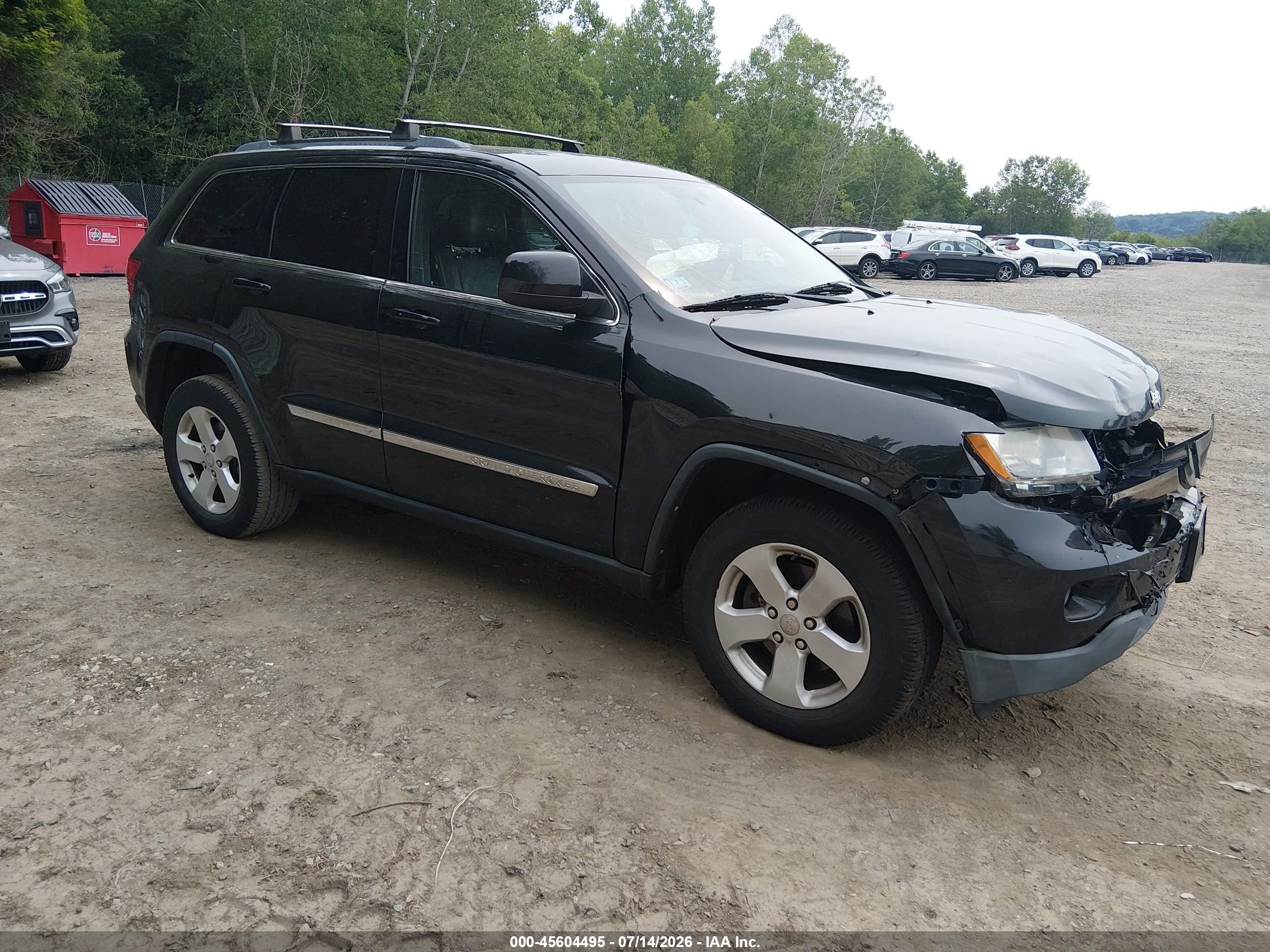 2012 Jeep Grand Cherokee Laredo Gray vin: 1C4RJFAG8CC263312