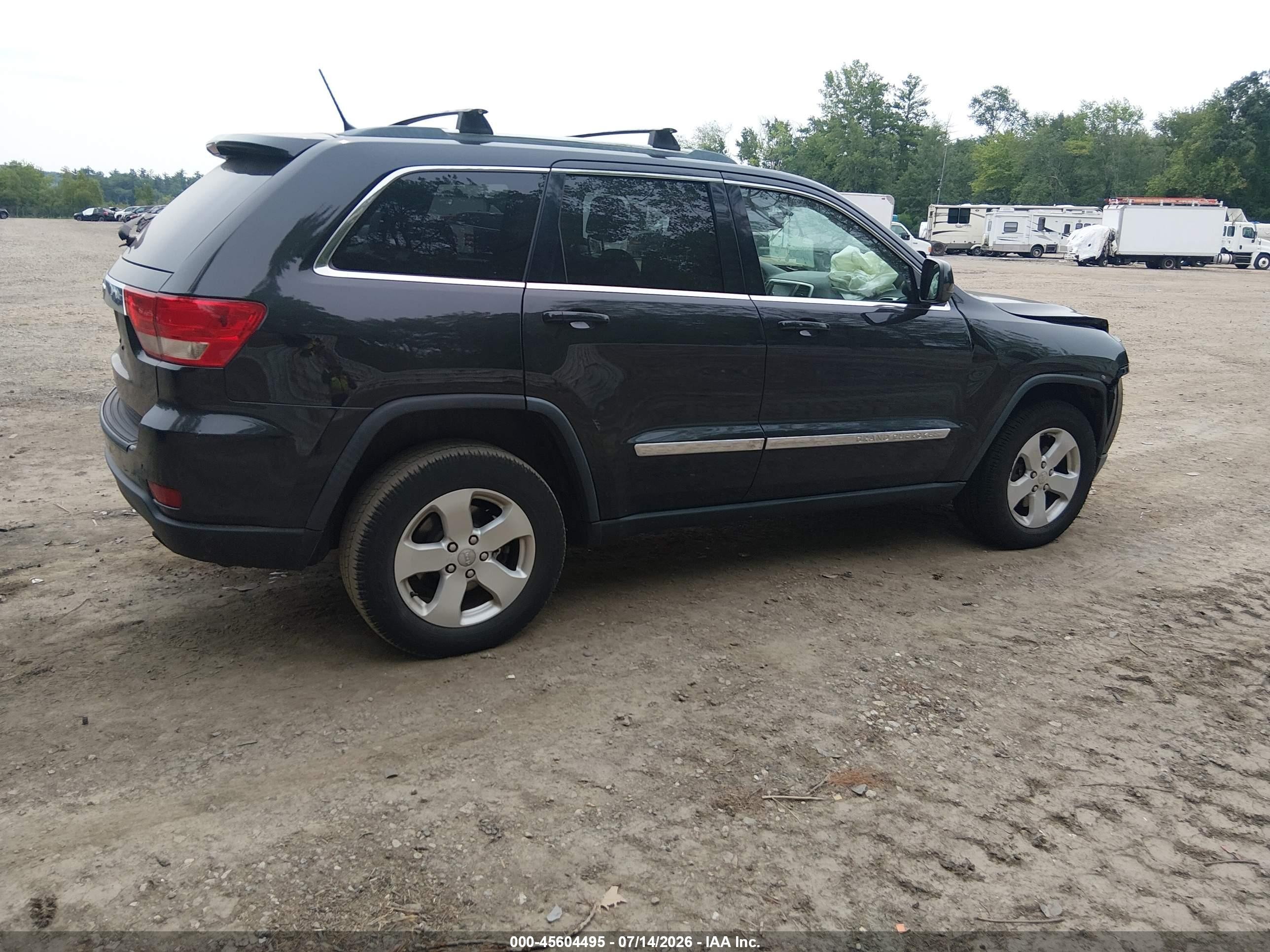 2012 Jeep Grand Cherokee Laredo Gray vin: 1C4RJFAG8CC263312