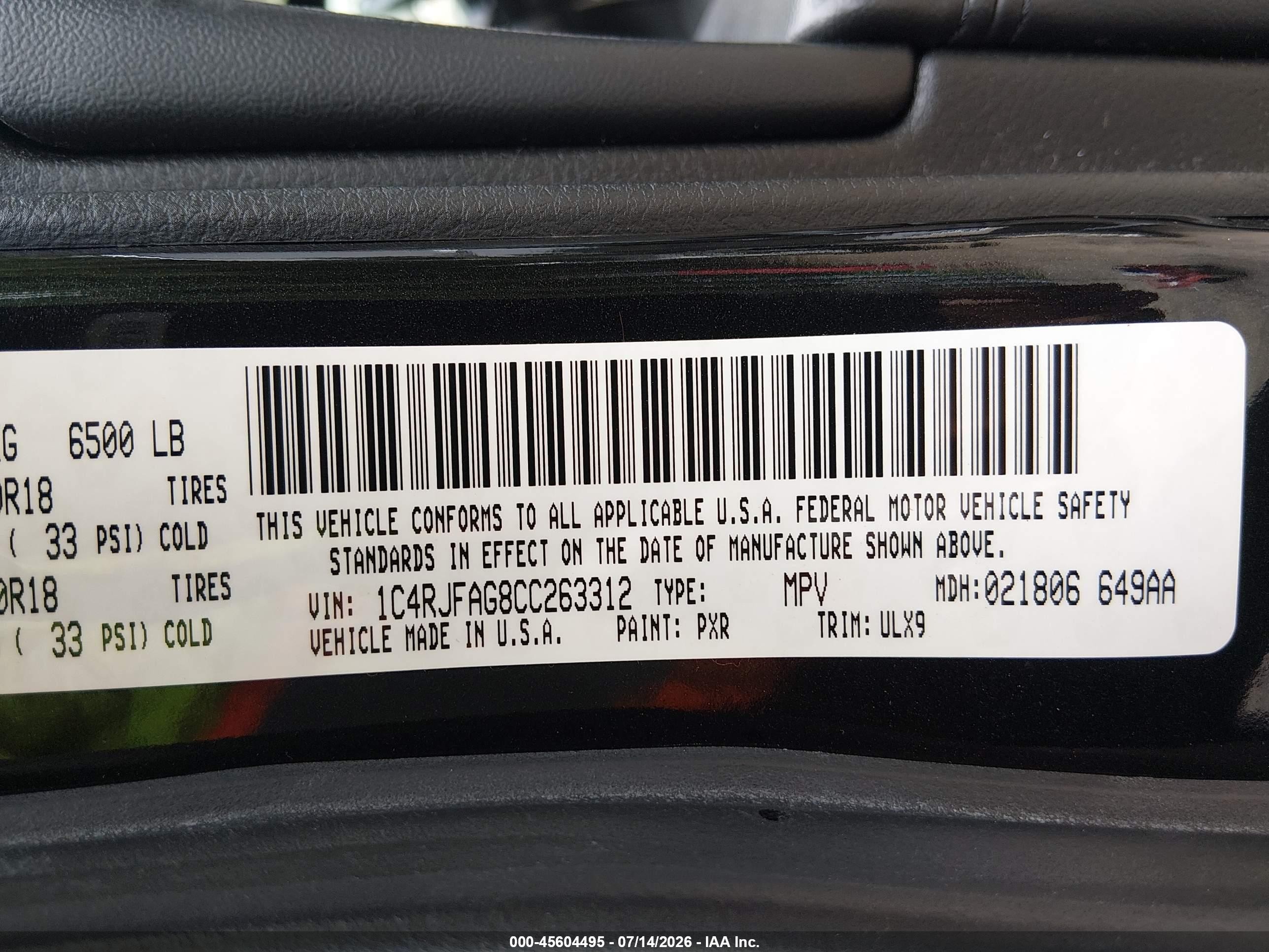 2012 Jeep Grand Cherokee Laredo Gray vin: 1C4RJFAG8CC263312