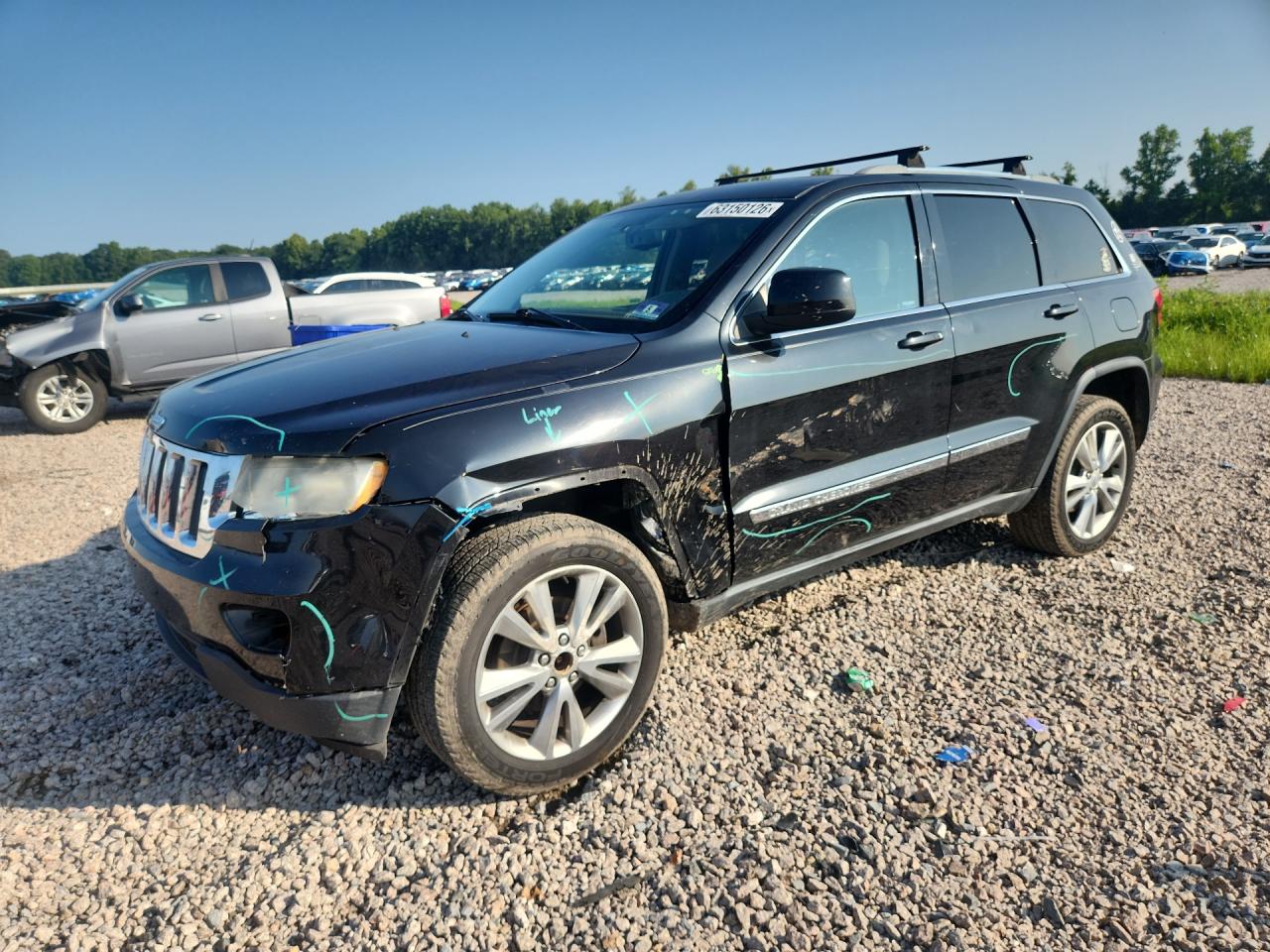 2012 Jeep Grand Cherokee Laredo Black vin: 1C4RJFAG8CC270440