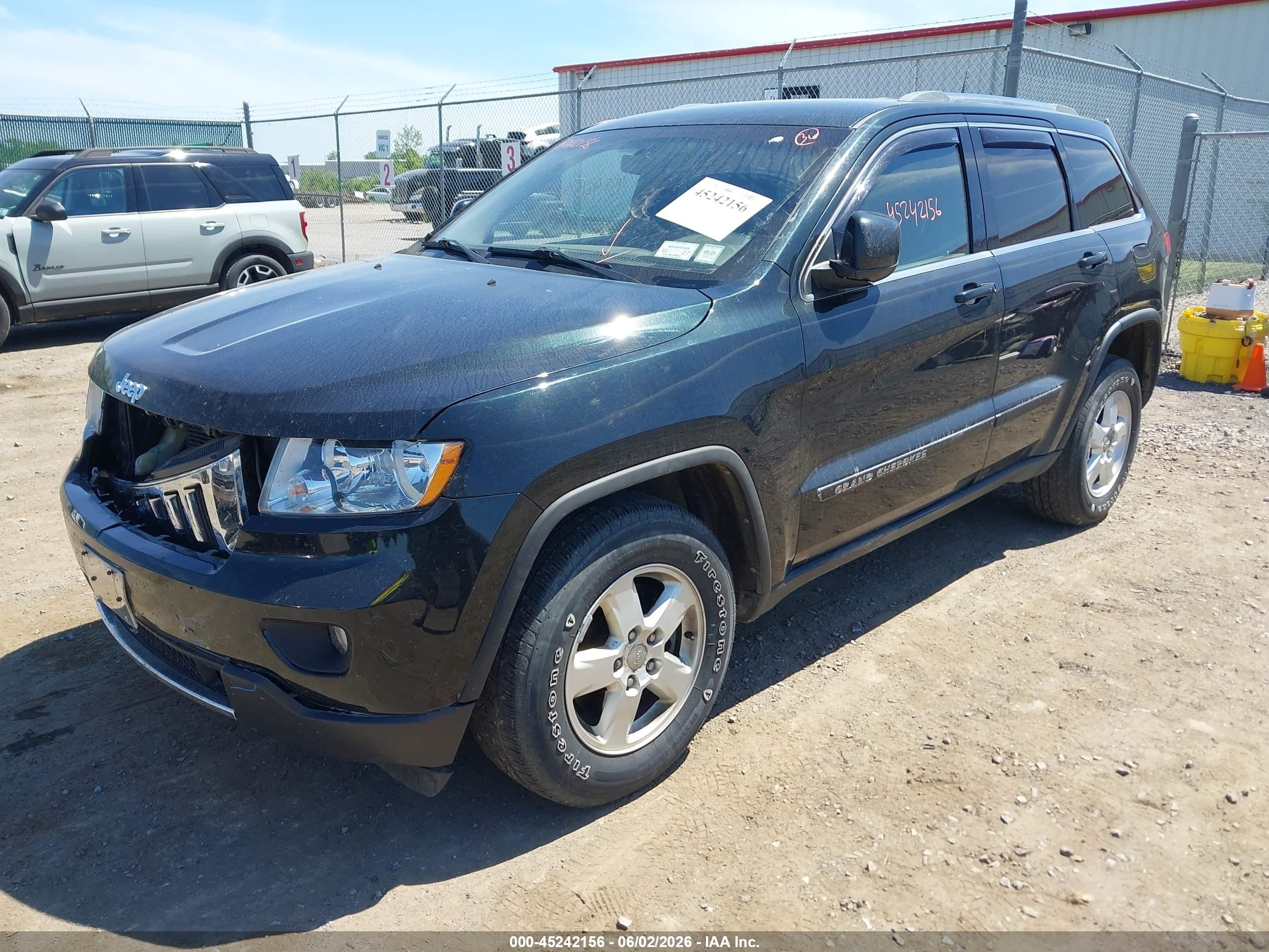 2012 Jeep Grand Cherokee Laredo Black vin: 1C4RJFAG8CC289747