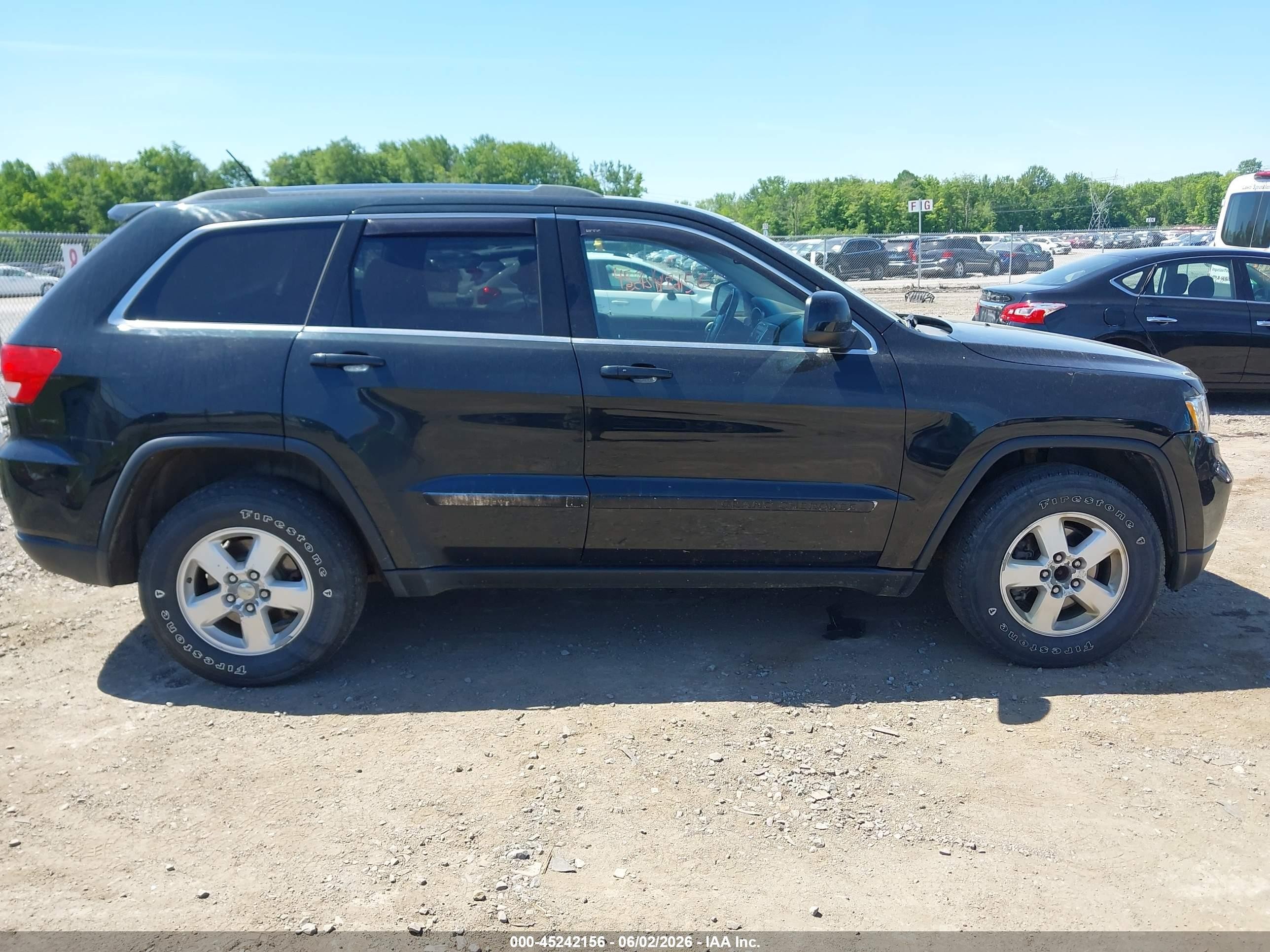 2012 Jeep Grand Cherokee Laredo Black vin: 1C4RJFAG8CC289747