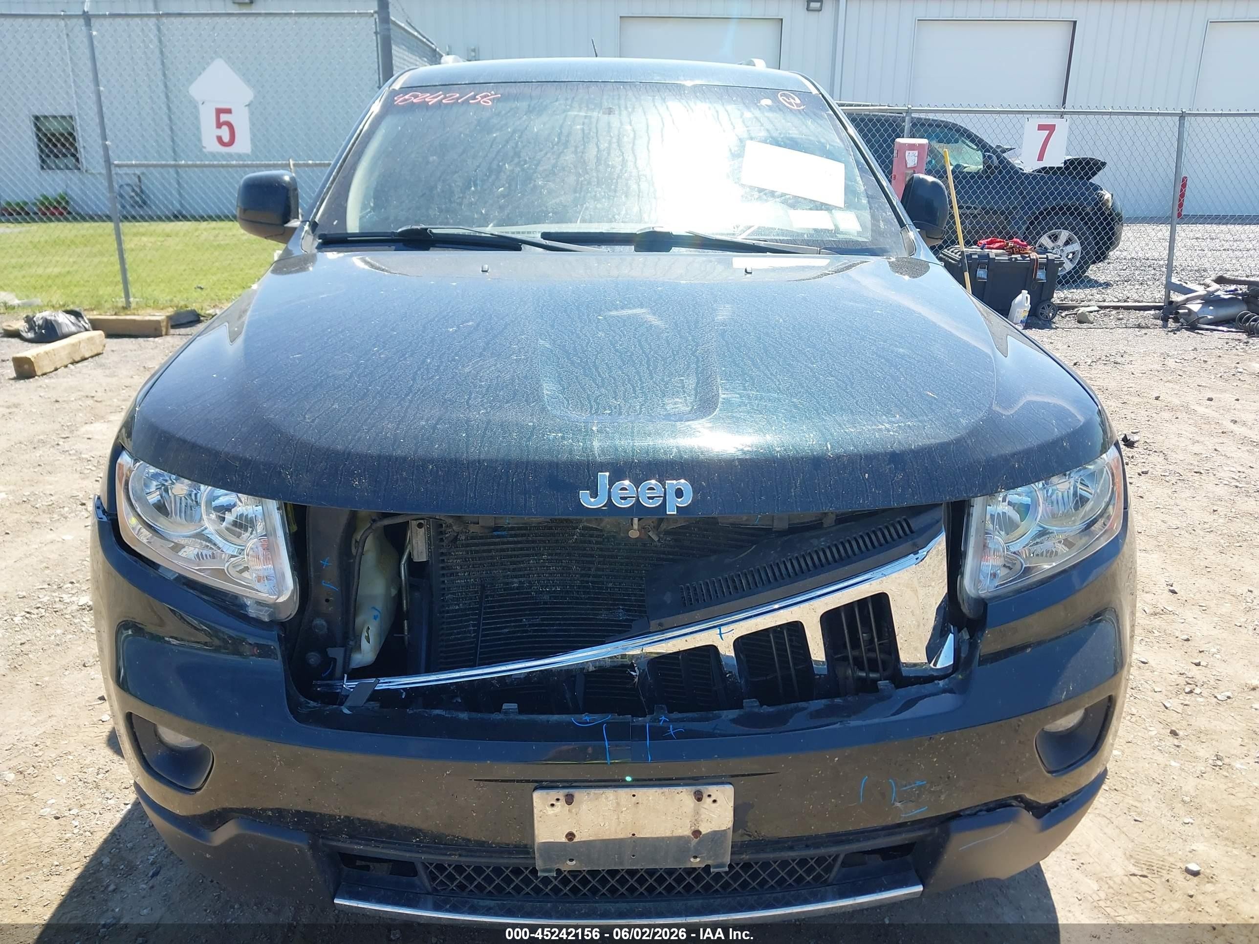 2012 Jeep Grand Cherokee Laredo Black vin: 1C4RJFAG8CC289747