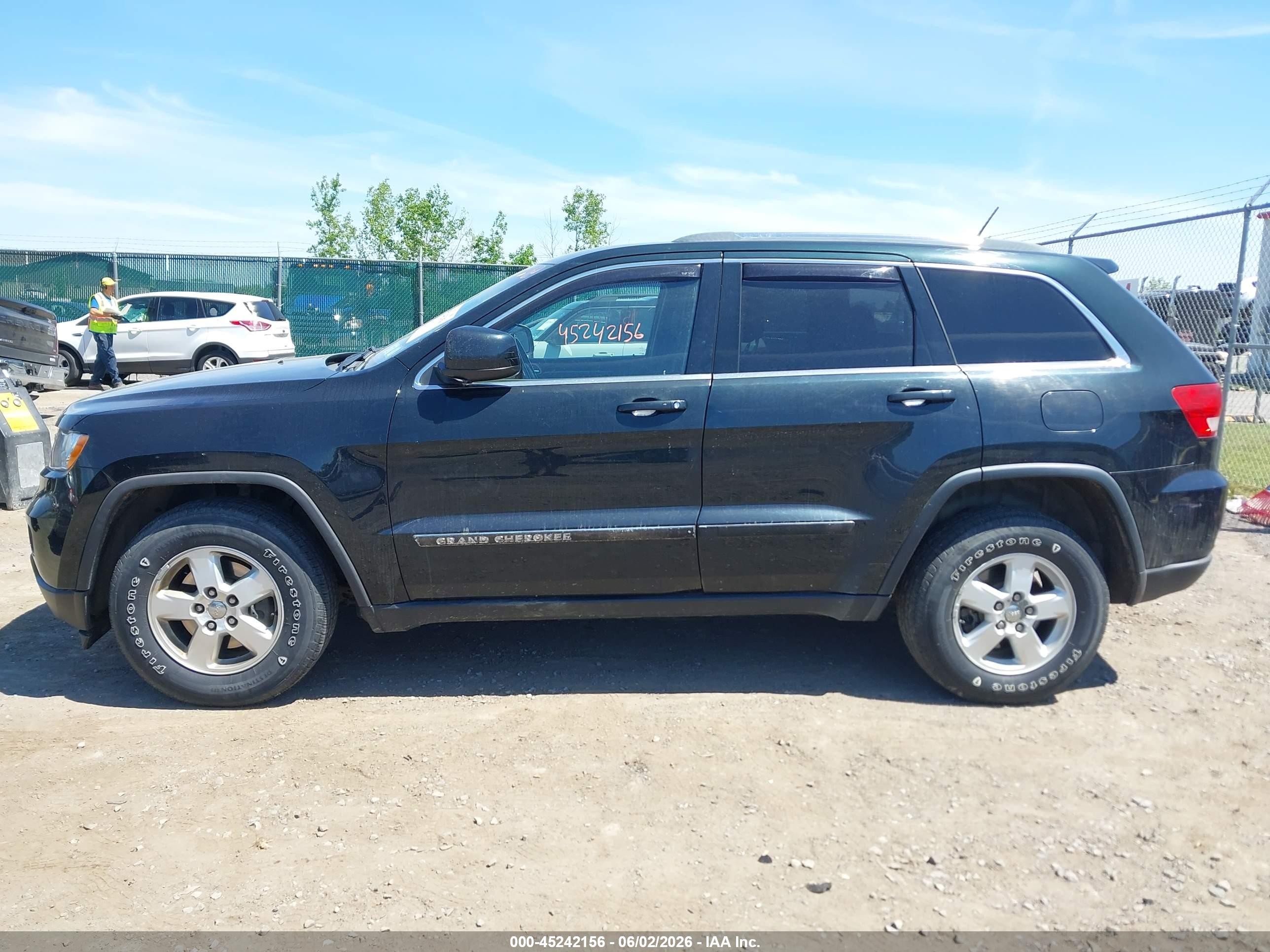 2012 Jeep Grand Cherokee Laredo Black vin: 1C4RJFAG8CC289747