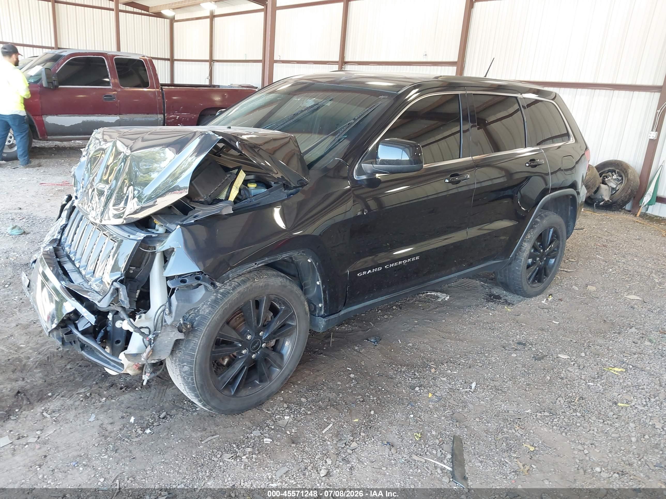 2012 Jeep Grand Cherokee Laredo Black vin: 1C4RJFAG8CC313383