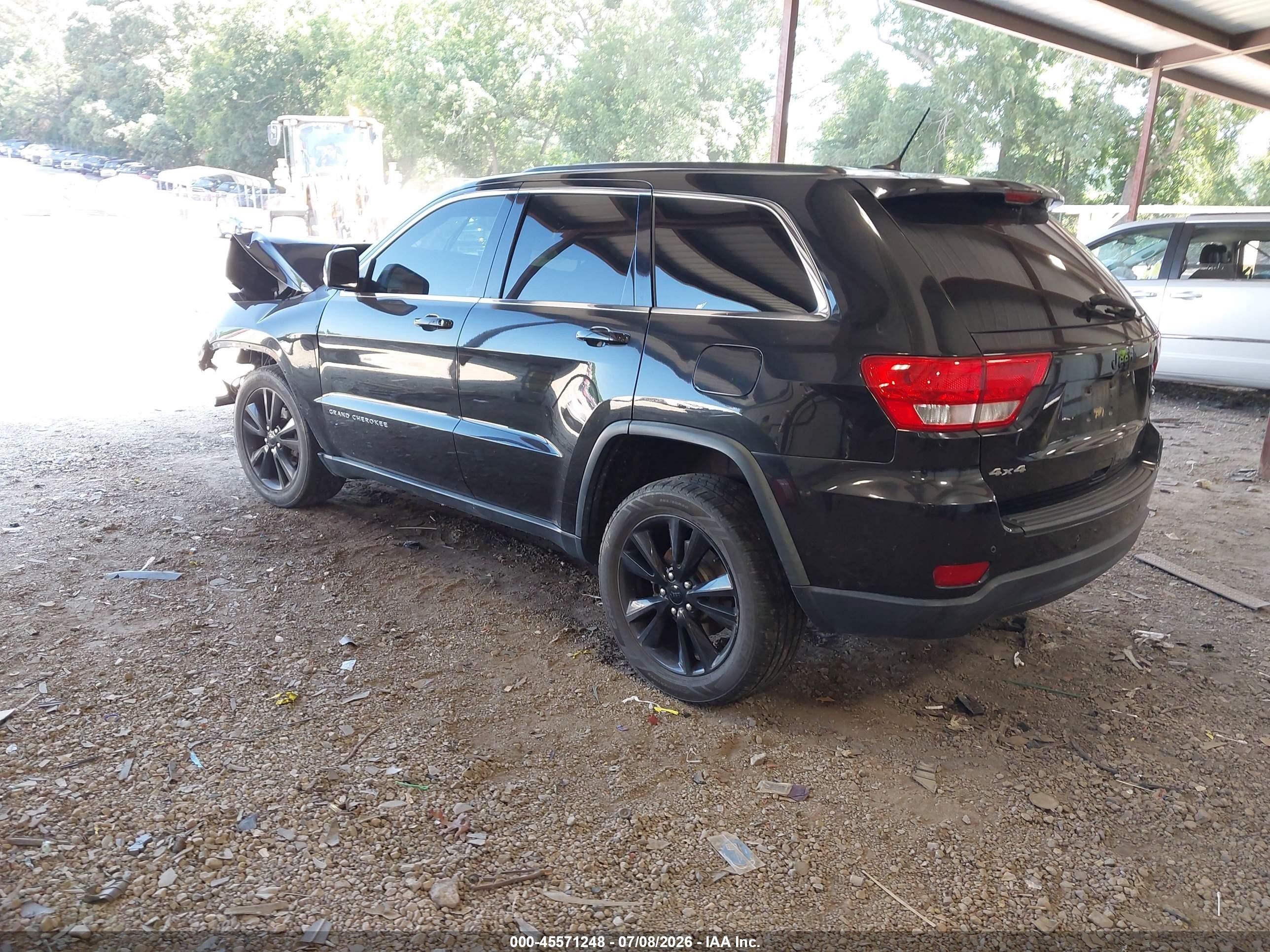 2012 Jeep Grand Cherokee Laredo Black vin: 1C4RJFAG8CC313383