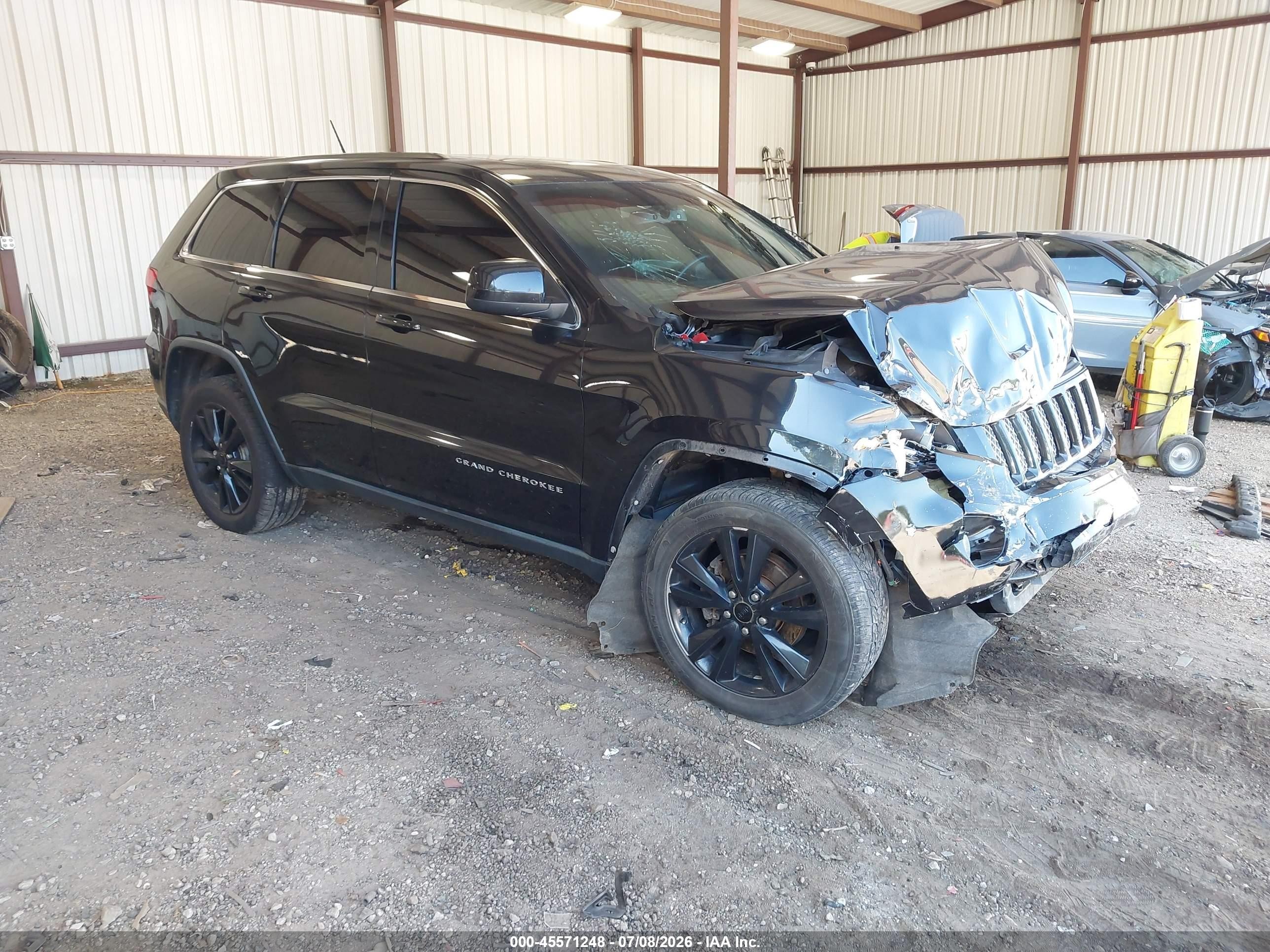2012 Jeep Grand Cherokee Laredo Black vin: 1C4RJFAG8CC313383