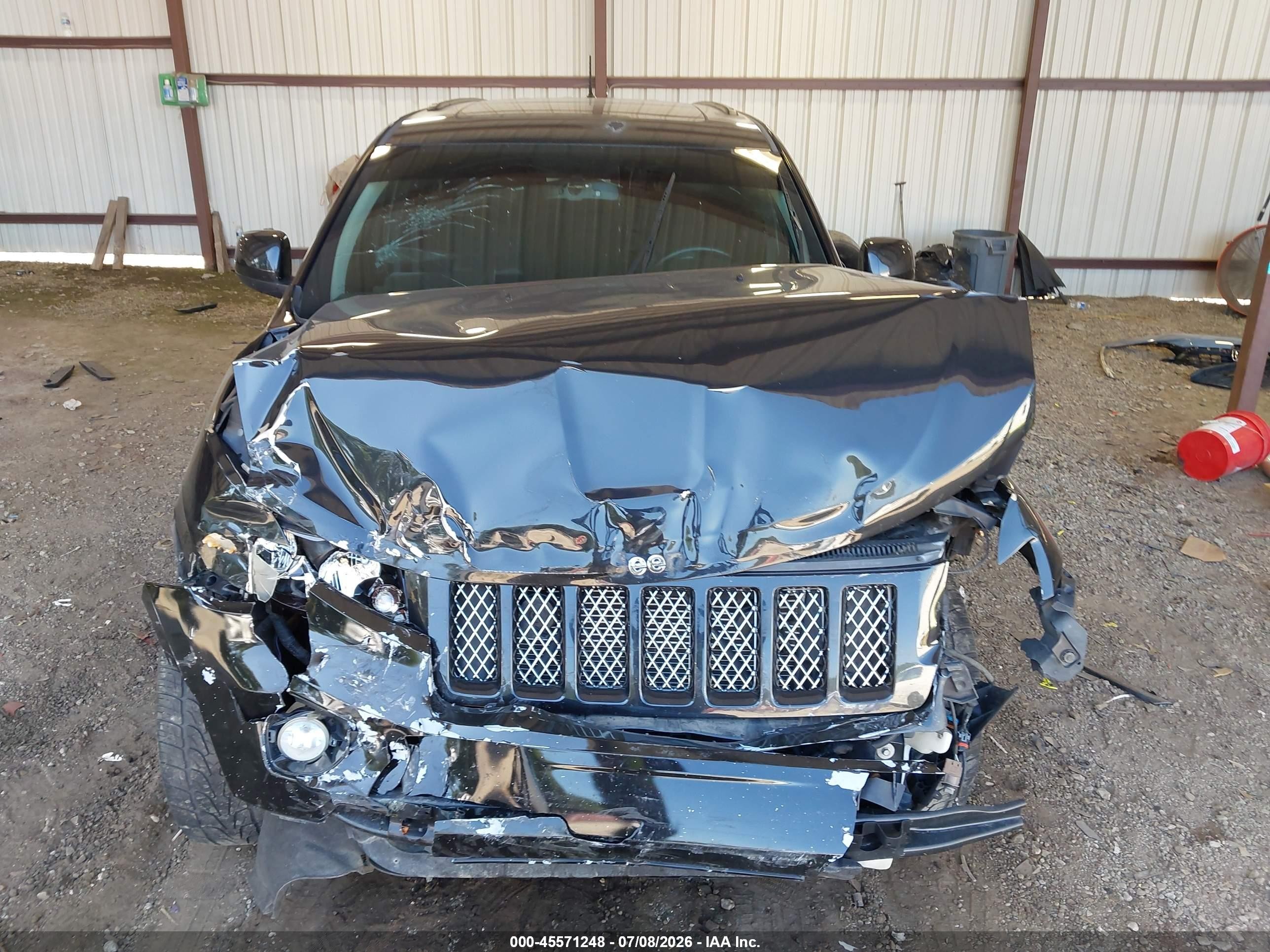 2012 Jeep Grand Cherokee Laredo Black vin: 1C4RJFAG8CC313383
