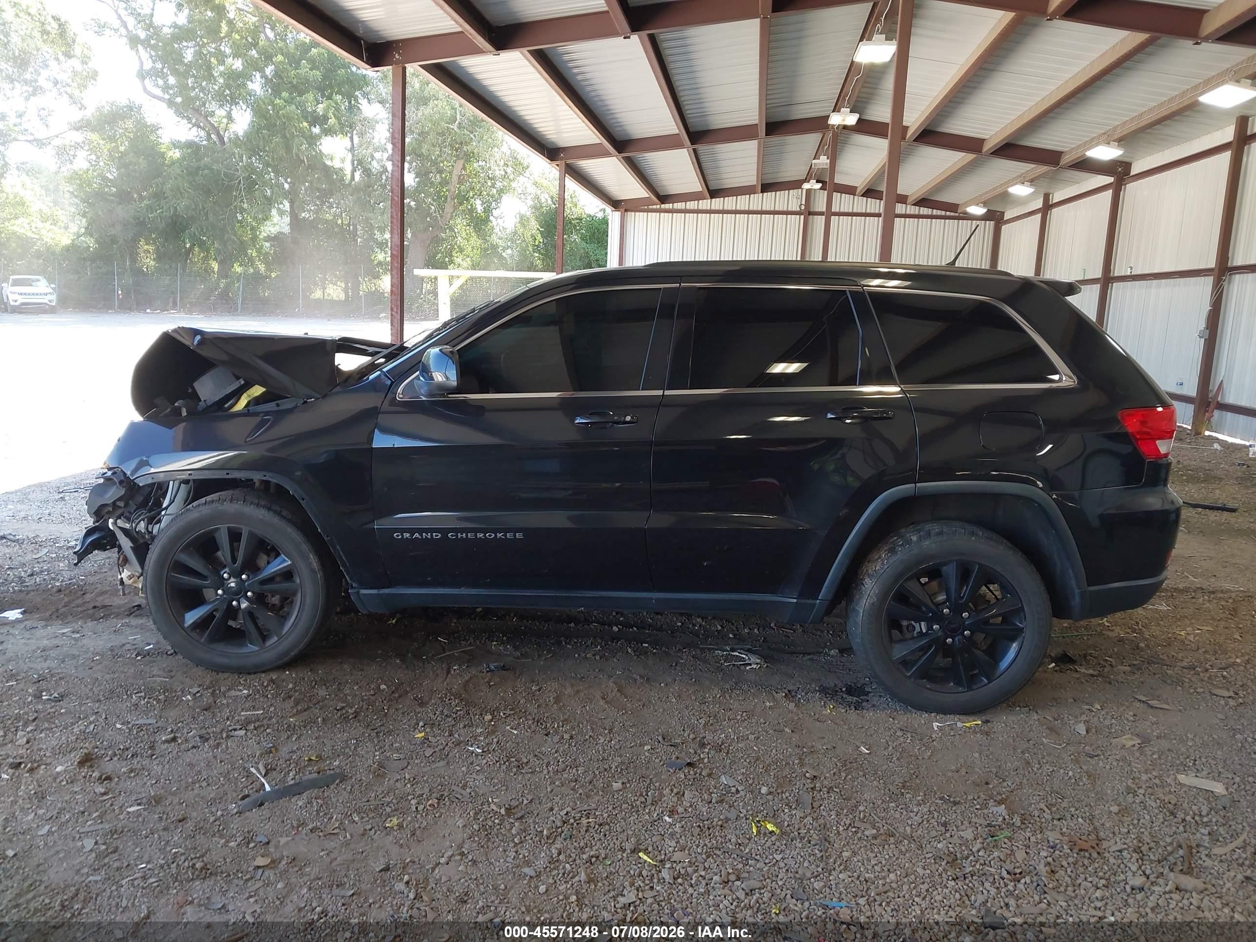 2012 Jeep Grand Cherokee Laredo Black vin: 1C4RJFAG8CC313383