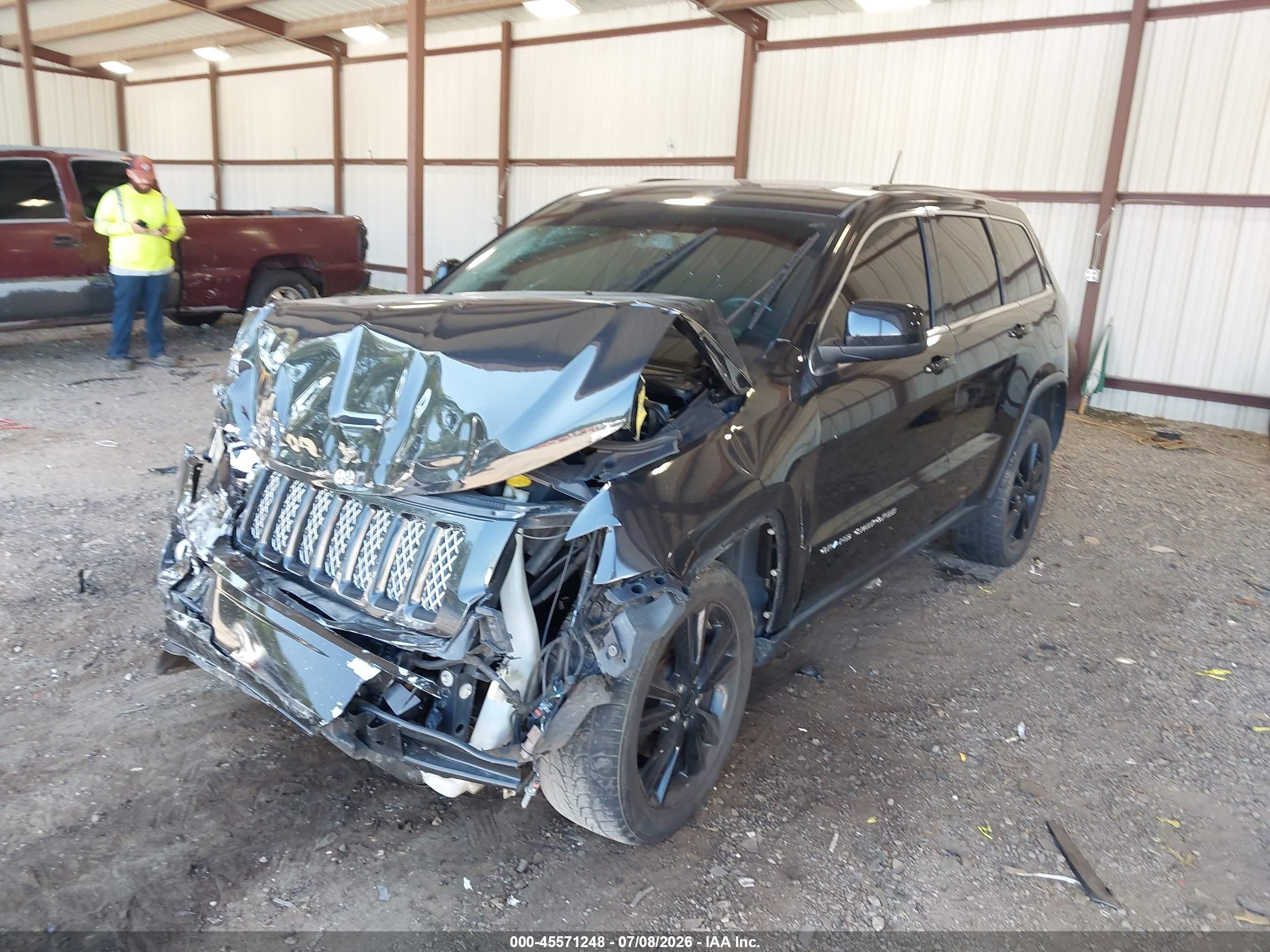 2012 Jeep Grand Cherokee Laredo Black vin: 1C4RJFAG8CC313383