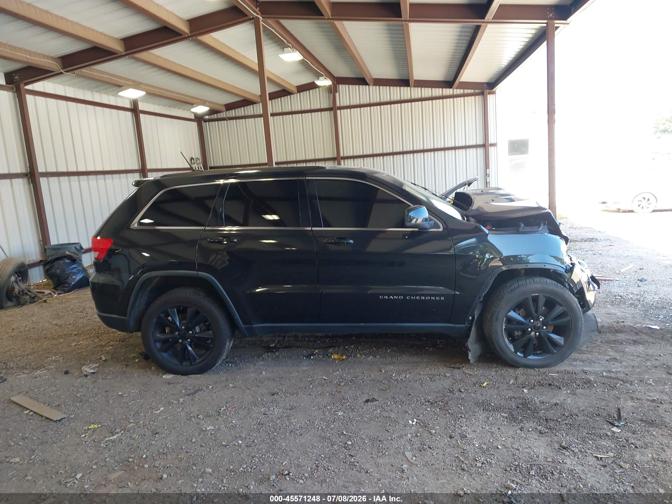 2012 Jeep Grand Cherokee Laredo Black vin: 1C4RJFAG8CC313383