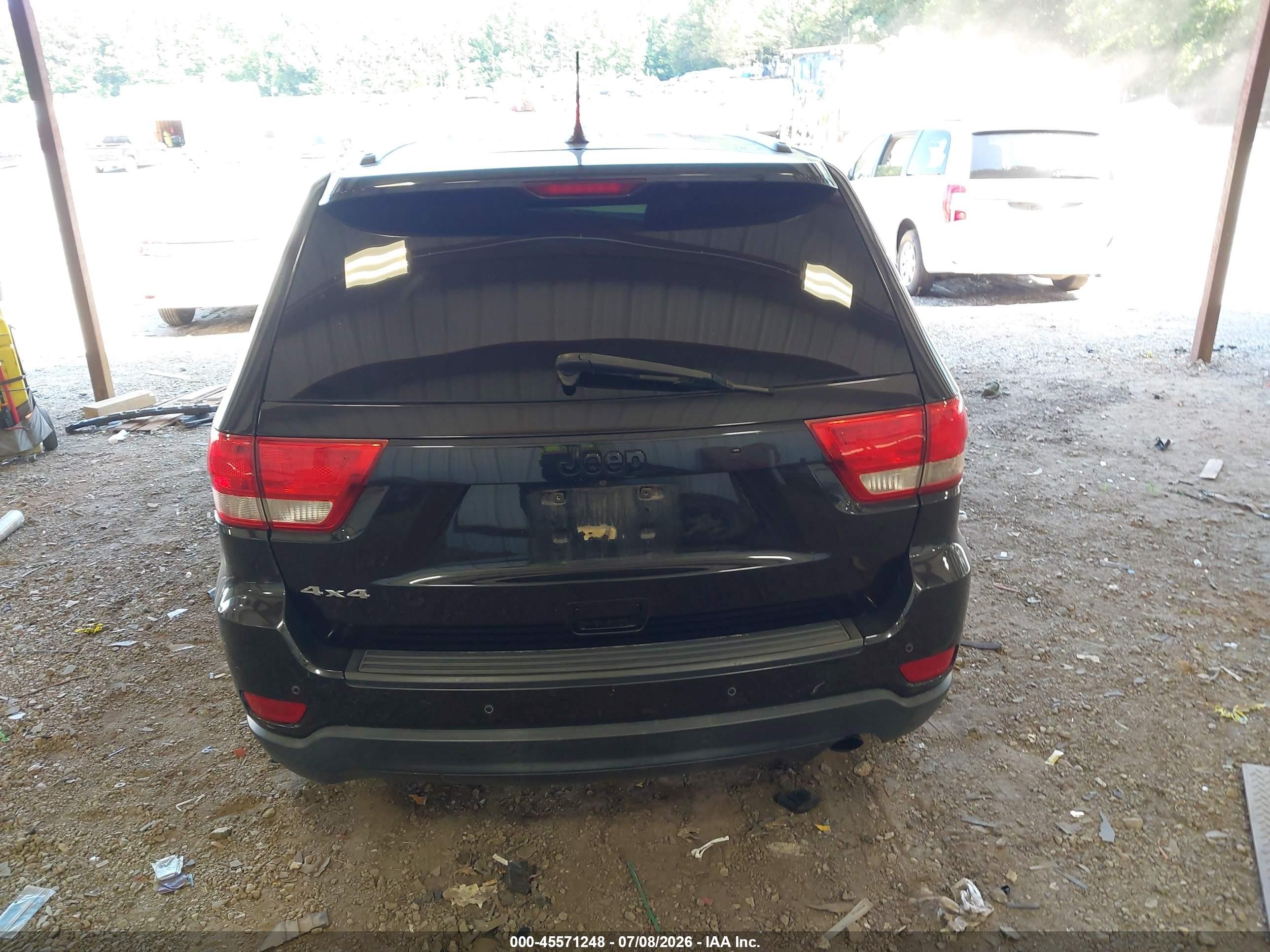 2012 Jeep Grand Cherokee Laredo Black vin: 1C4RJFAG8CC313383