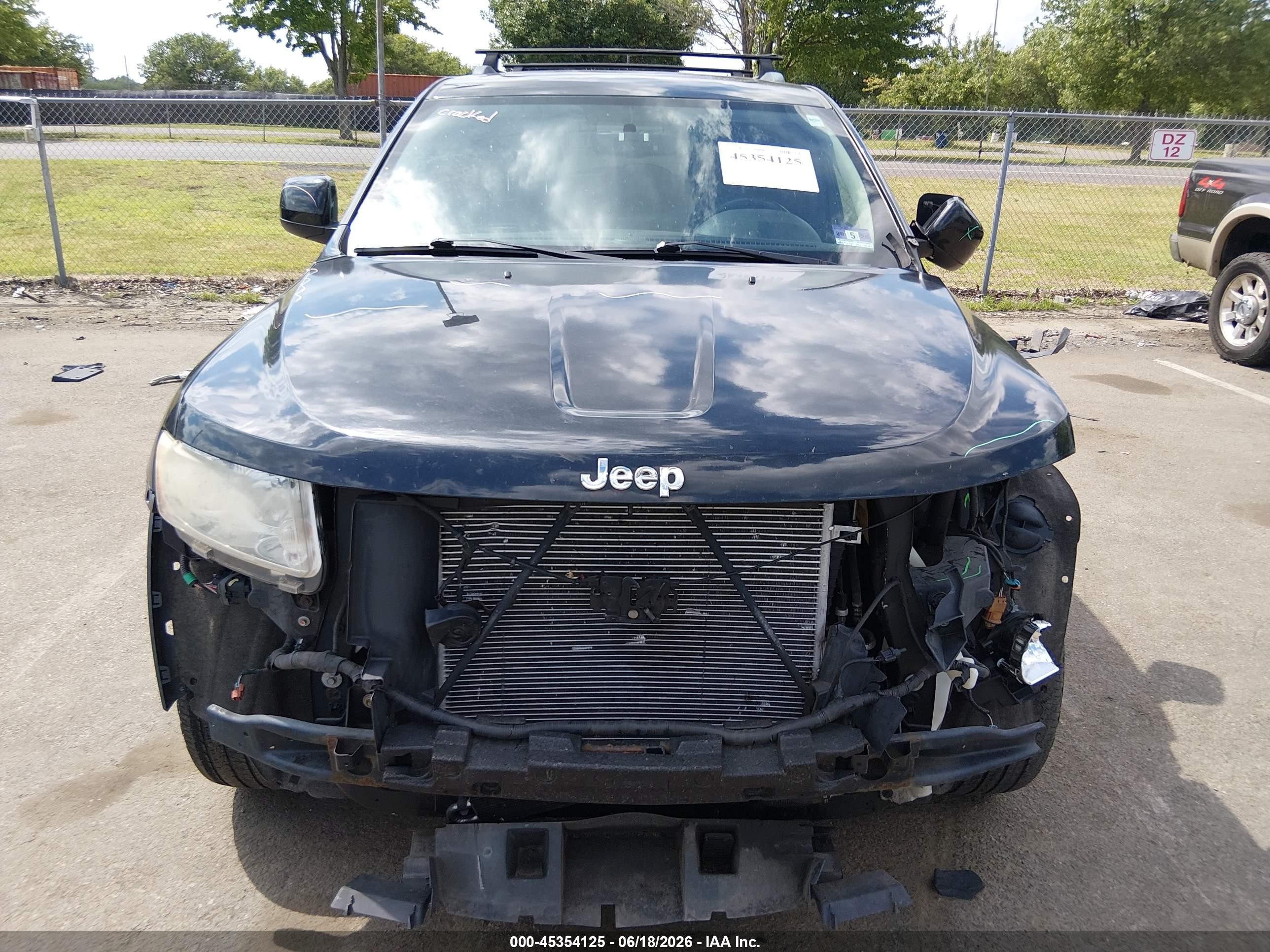 2012 Jeep Grand Cherokee Laredo Black vin: 1C4RJFAG8CC348697