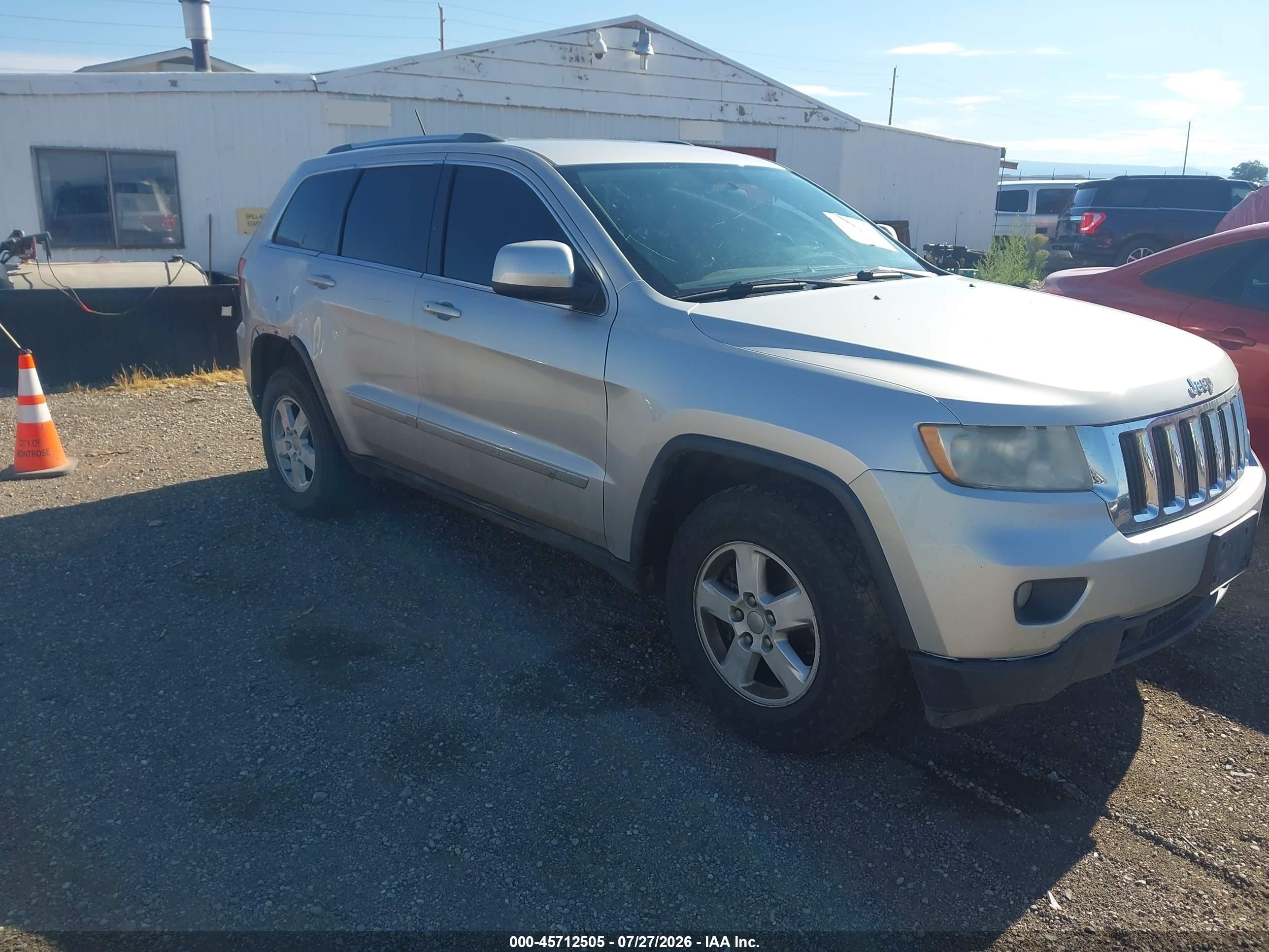 2012 Jeep Grand Cherokee Laredo White vin: 1C4RJFAG8CC359473