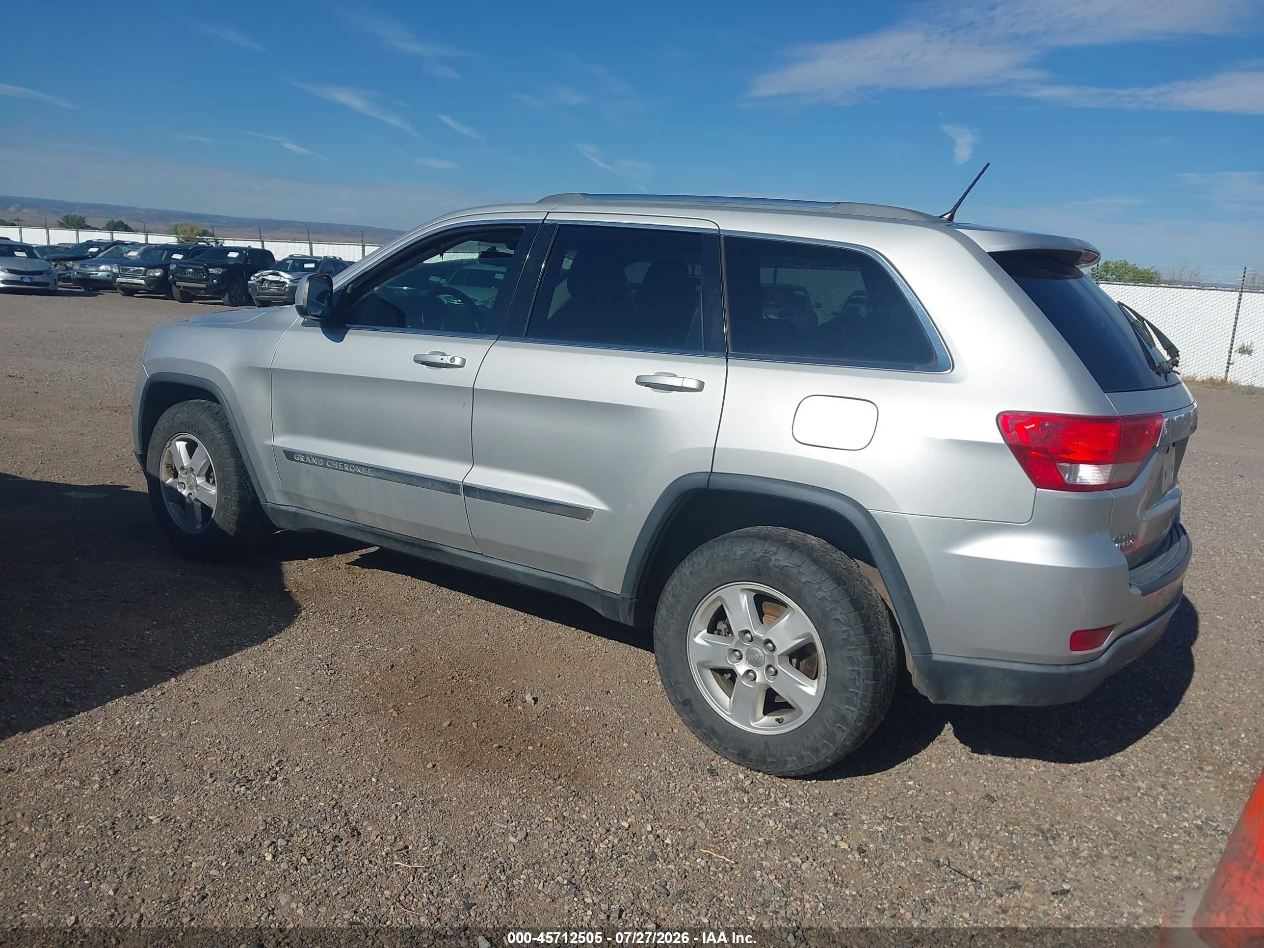 2012 Jeep Grand Cherokee Laredo White vin: 1C4RJFAG8CC359473