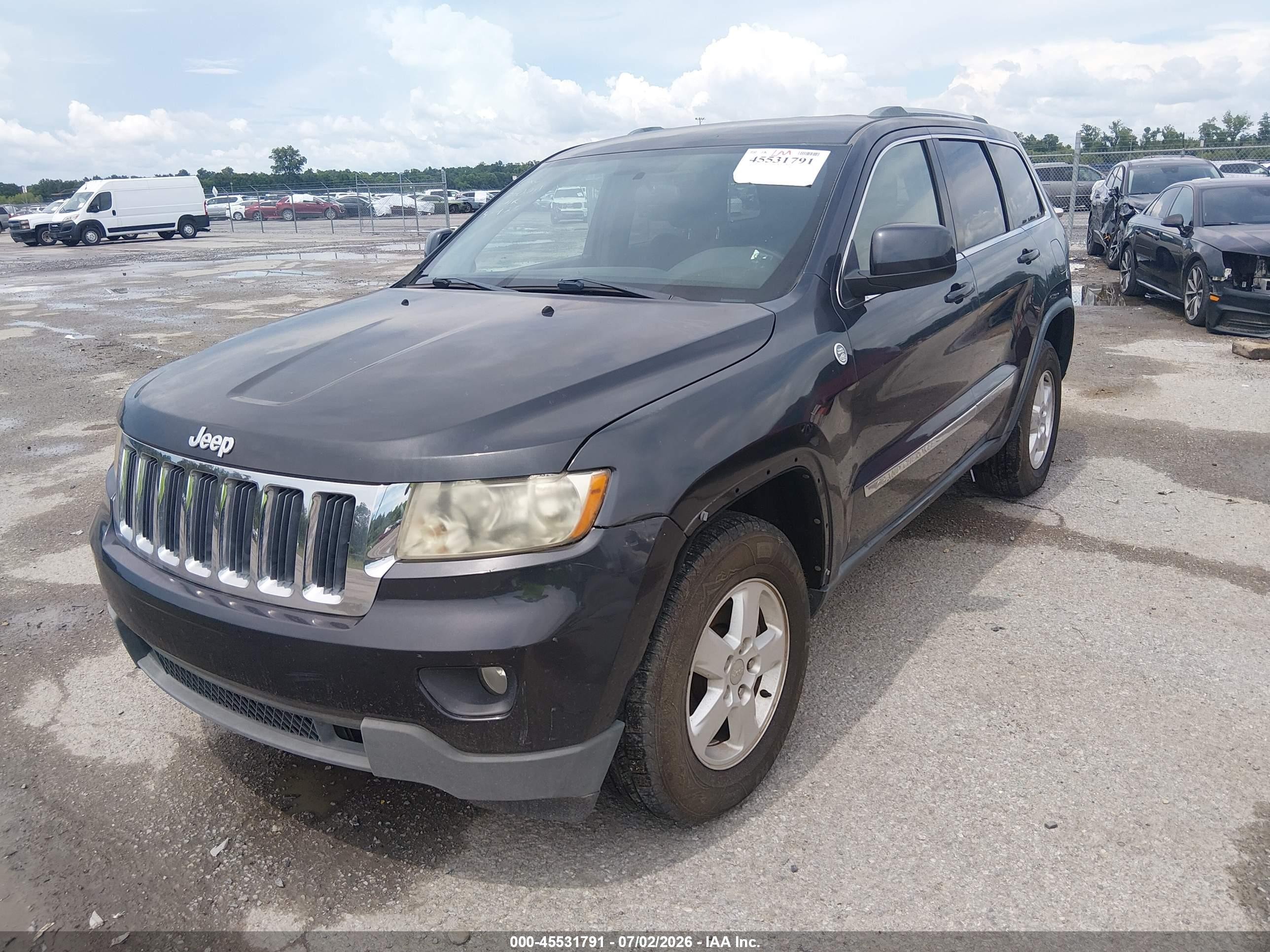 2012 Jeep Grand Cherokee Laredo Black vin: 1C4RJFAG8CC360011