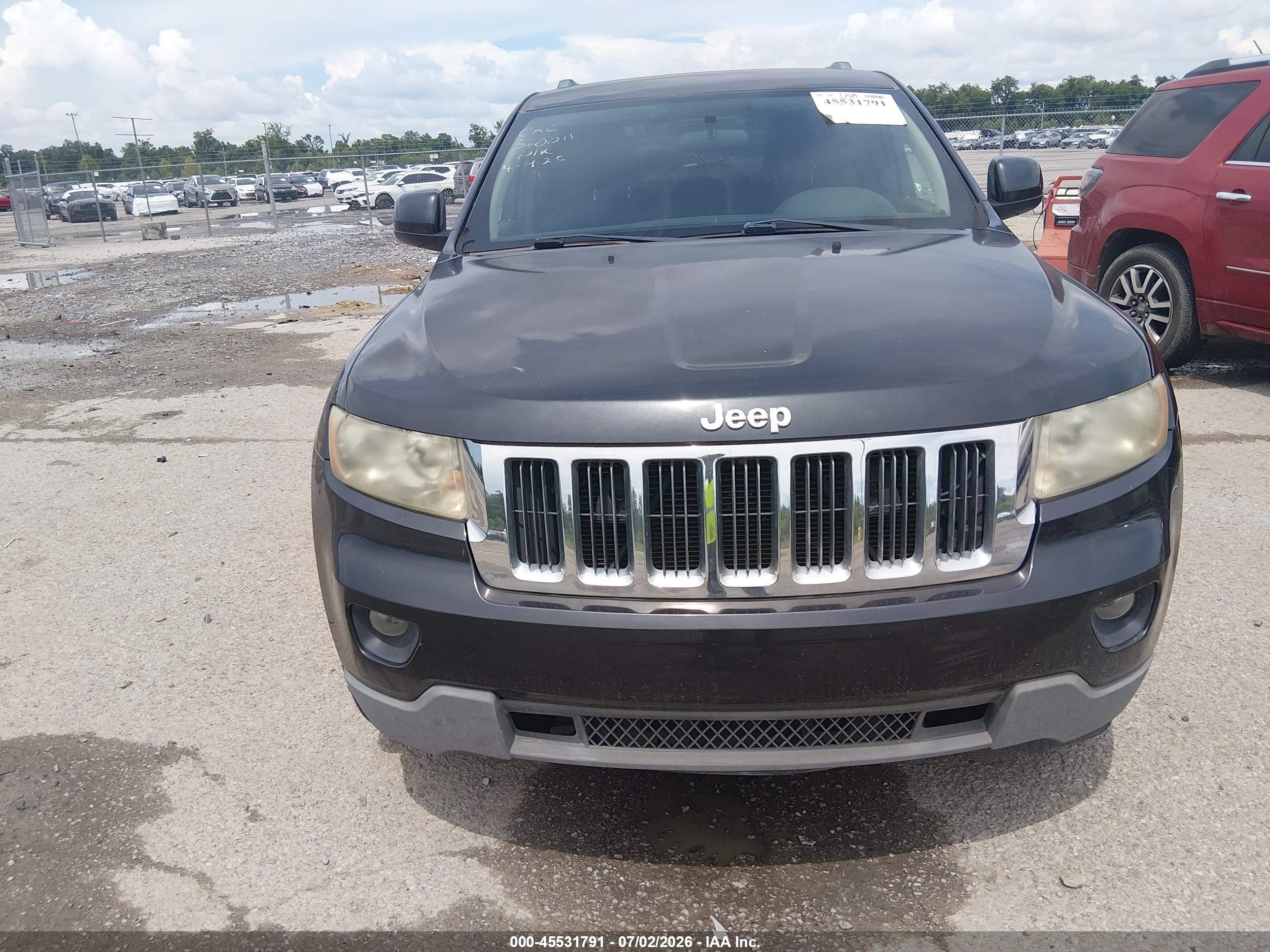 2012 Jeep Grand Cherokee Laredo Black vin: 1C4RJFAG8CC360011