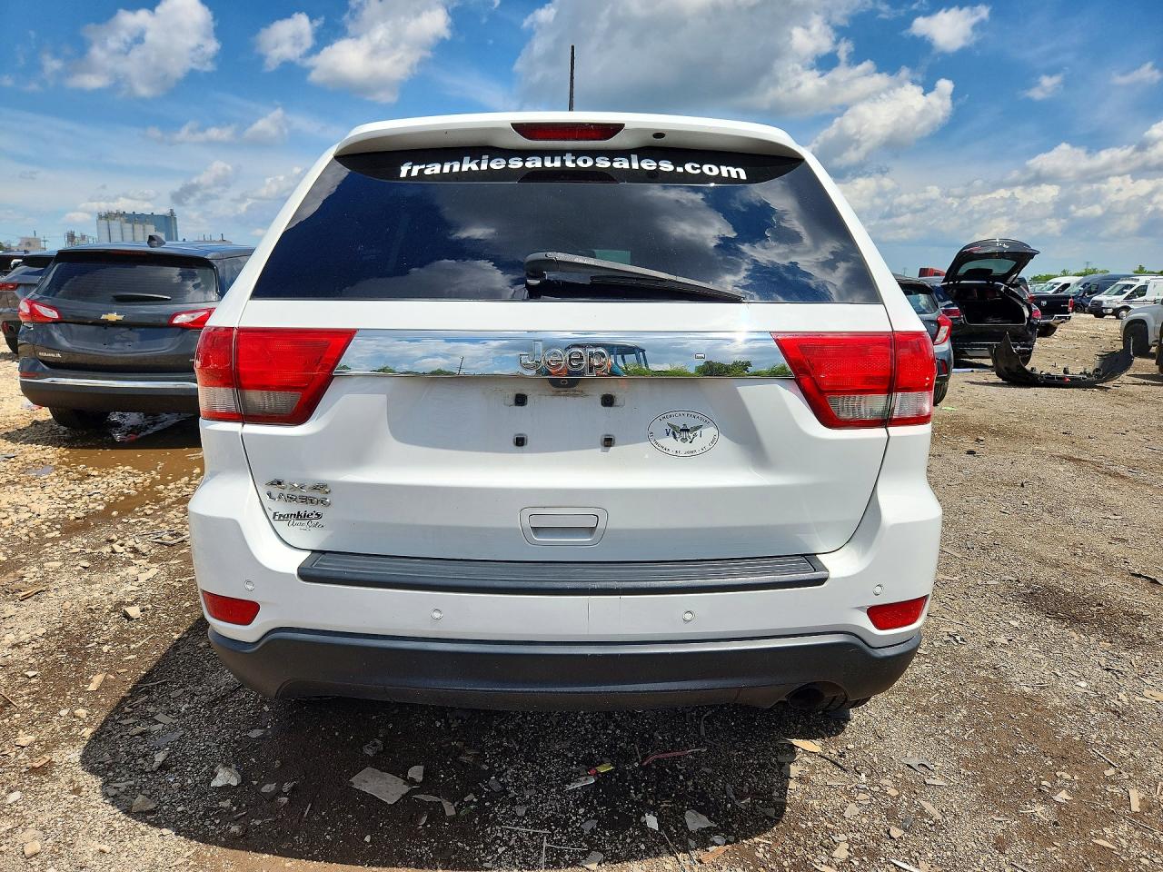 2013 Jeep Grand Cherokee Laredo Белый vin: 1C4RJFAG8DC642232