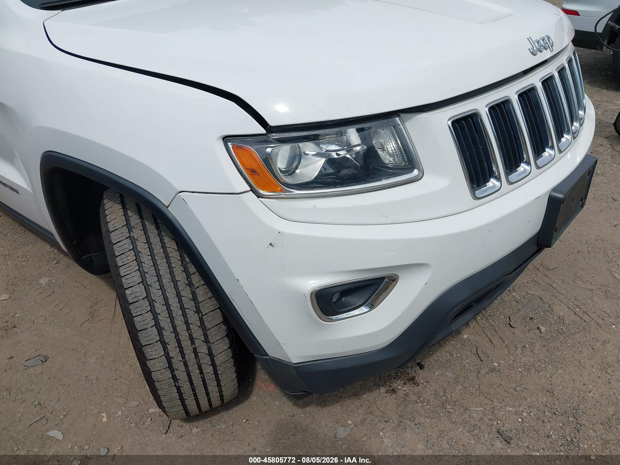 2014 Jeep Grand Cherokee Laredo White vin: 1C4RJFAG8EC110058