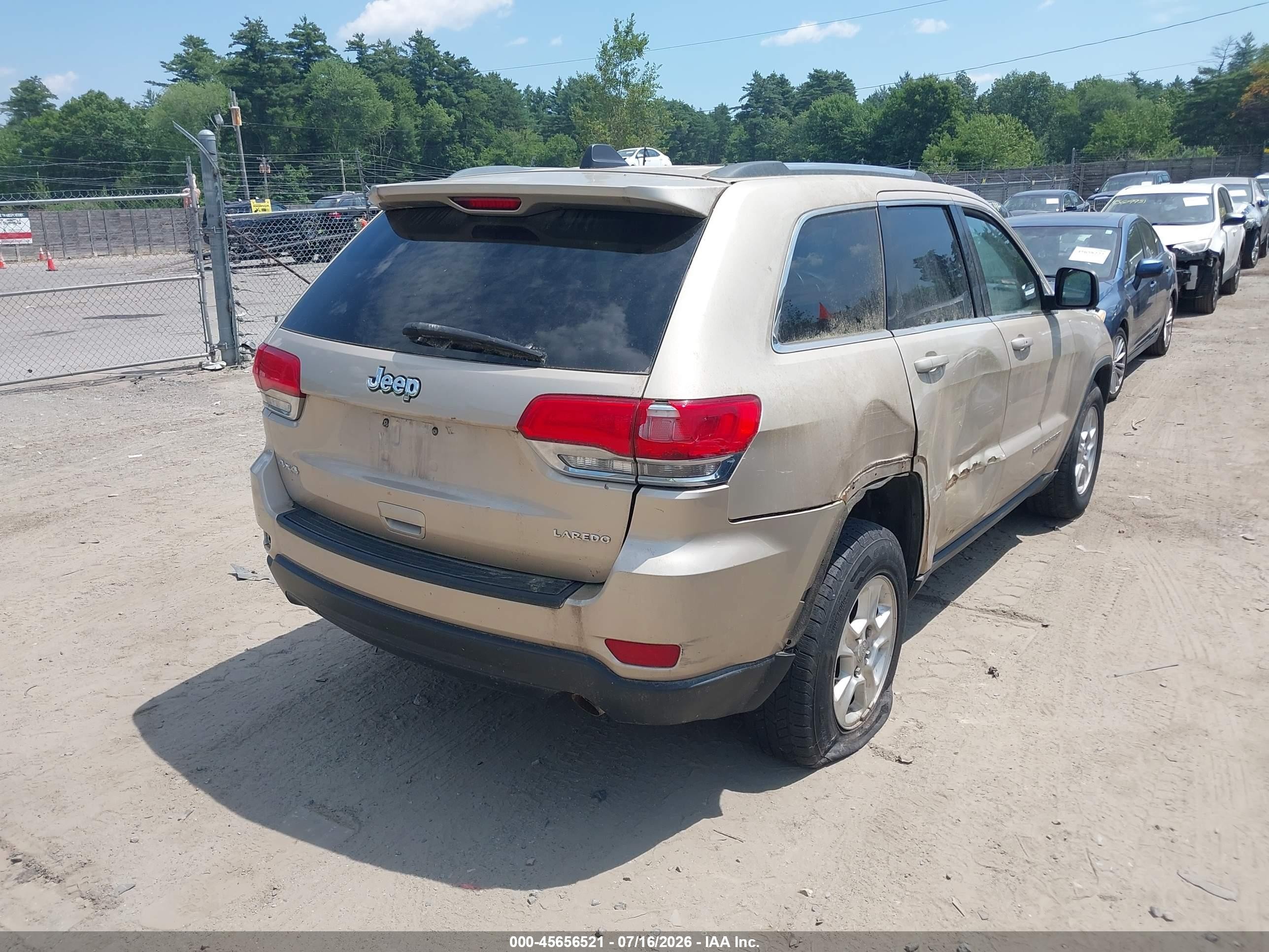 2014 Jeep Grand Cherokee Laredo Gold vin: 1C4RJFAG8EC119777