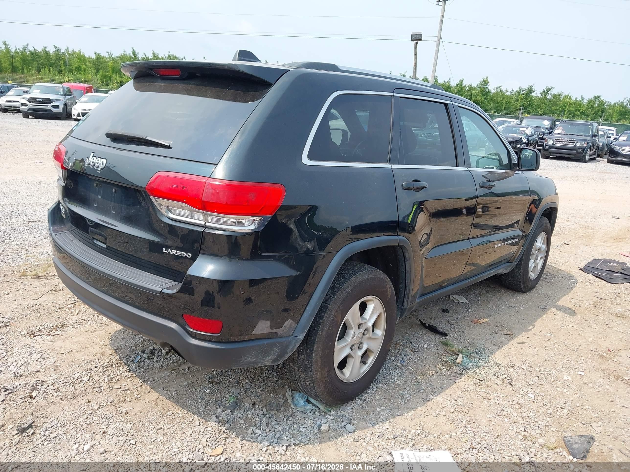 2014 Jeep Grand Cherokee Laredo Black vin: 1C4RJFAG8EC126406