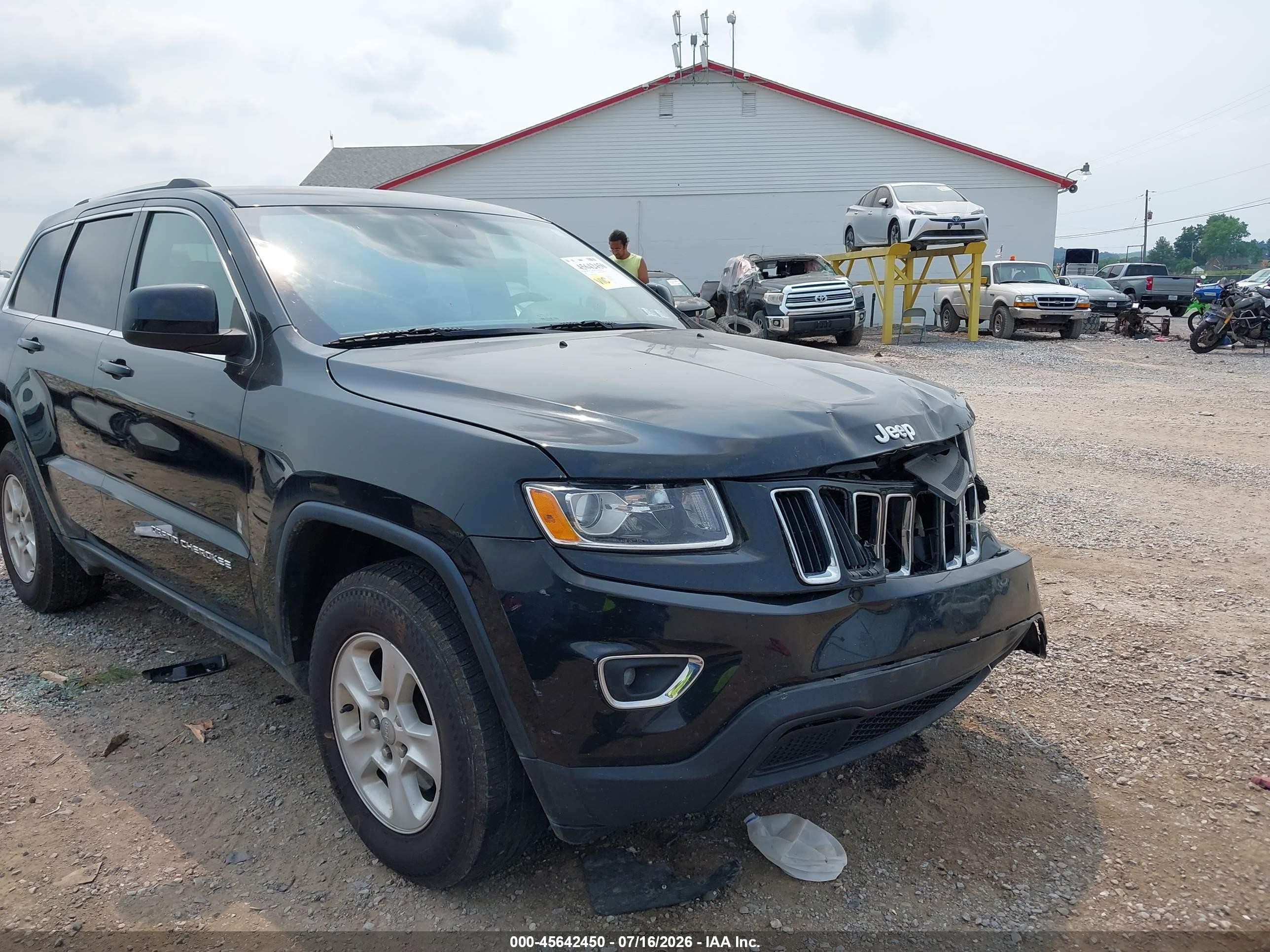 2014 Jeep Grand Cherokee Laredo Black vin: 1C4RJFAG8EC126406