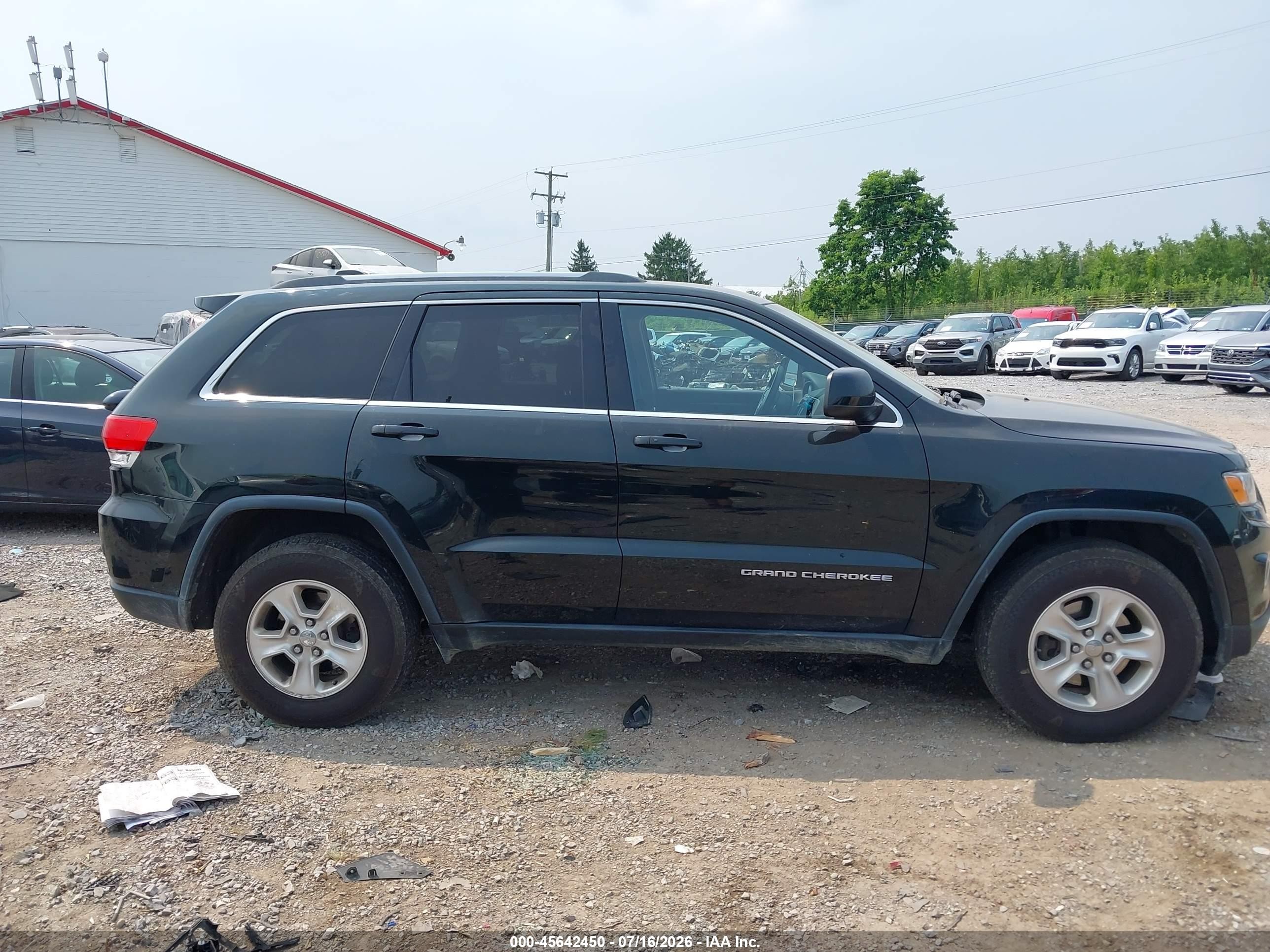 2014 Jeep Grand Cherokee Laredo Black vin: 1C4RJFAG8EC126406