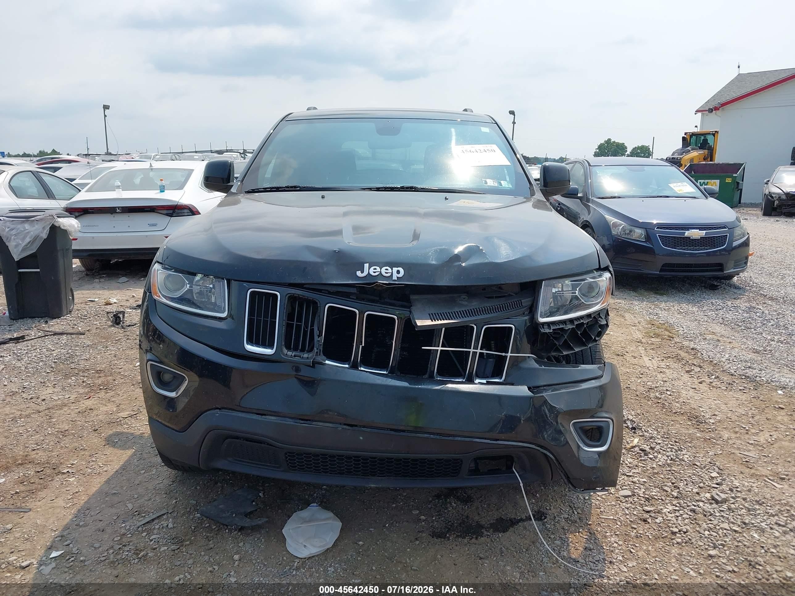 2014 Jeep Grand Cherokee Laredo Black vin: 1C4RJFAG8EC126406