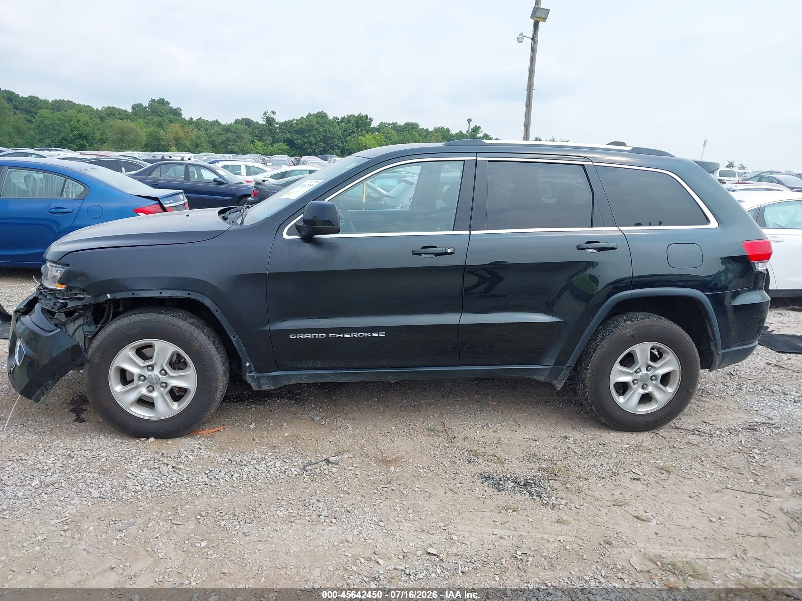 2014 Jeep Grand Cherokee Laredo Black vin: 1C4RJFAG8EC126406