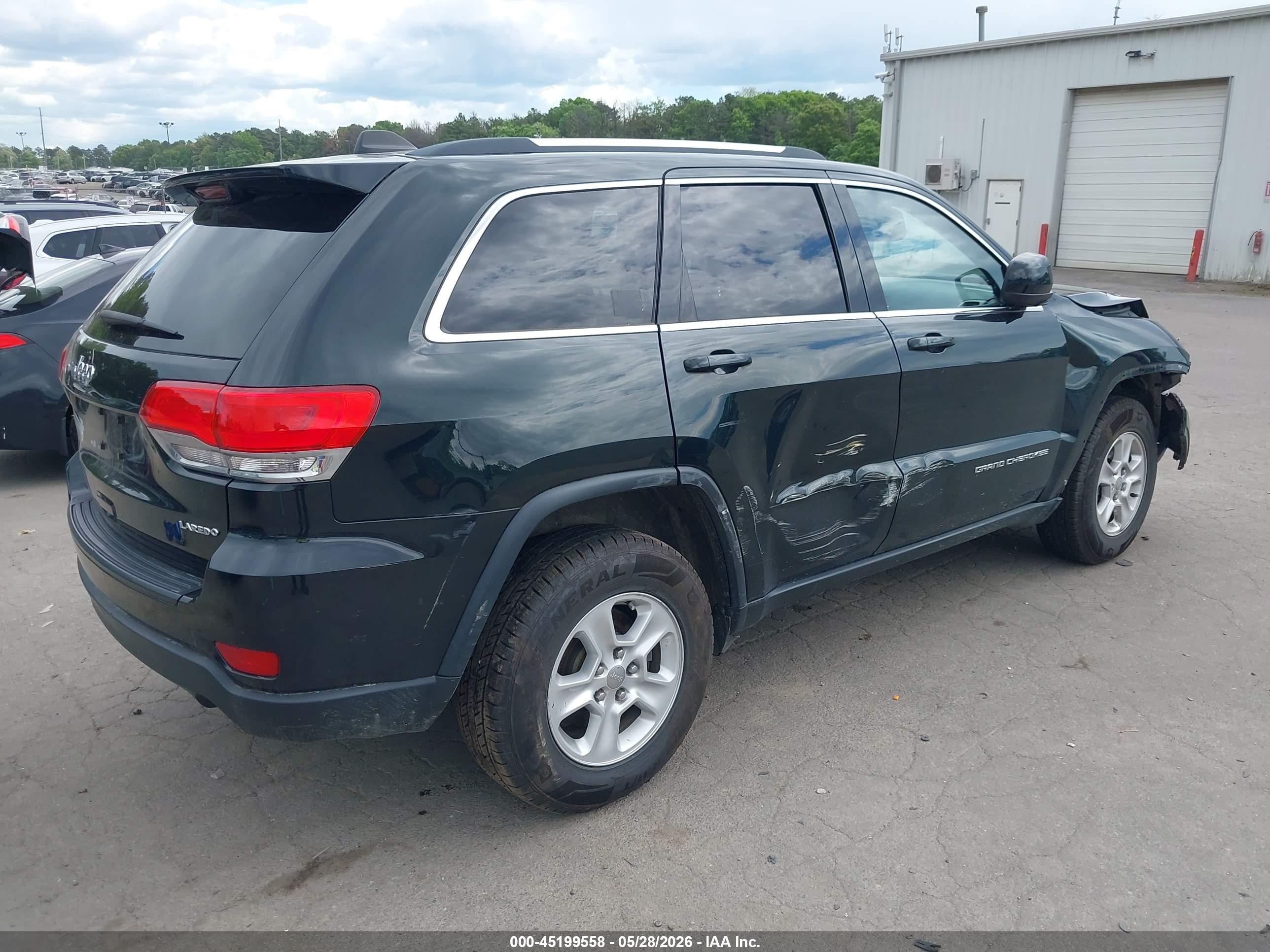 2014 Jeep Grand Cherokee Laredo Black vin: 1C4RJFAG8EC128317
