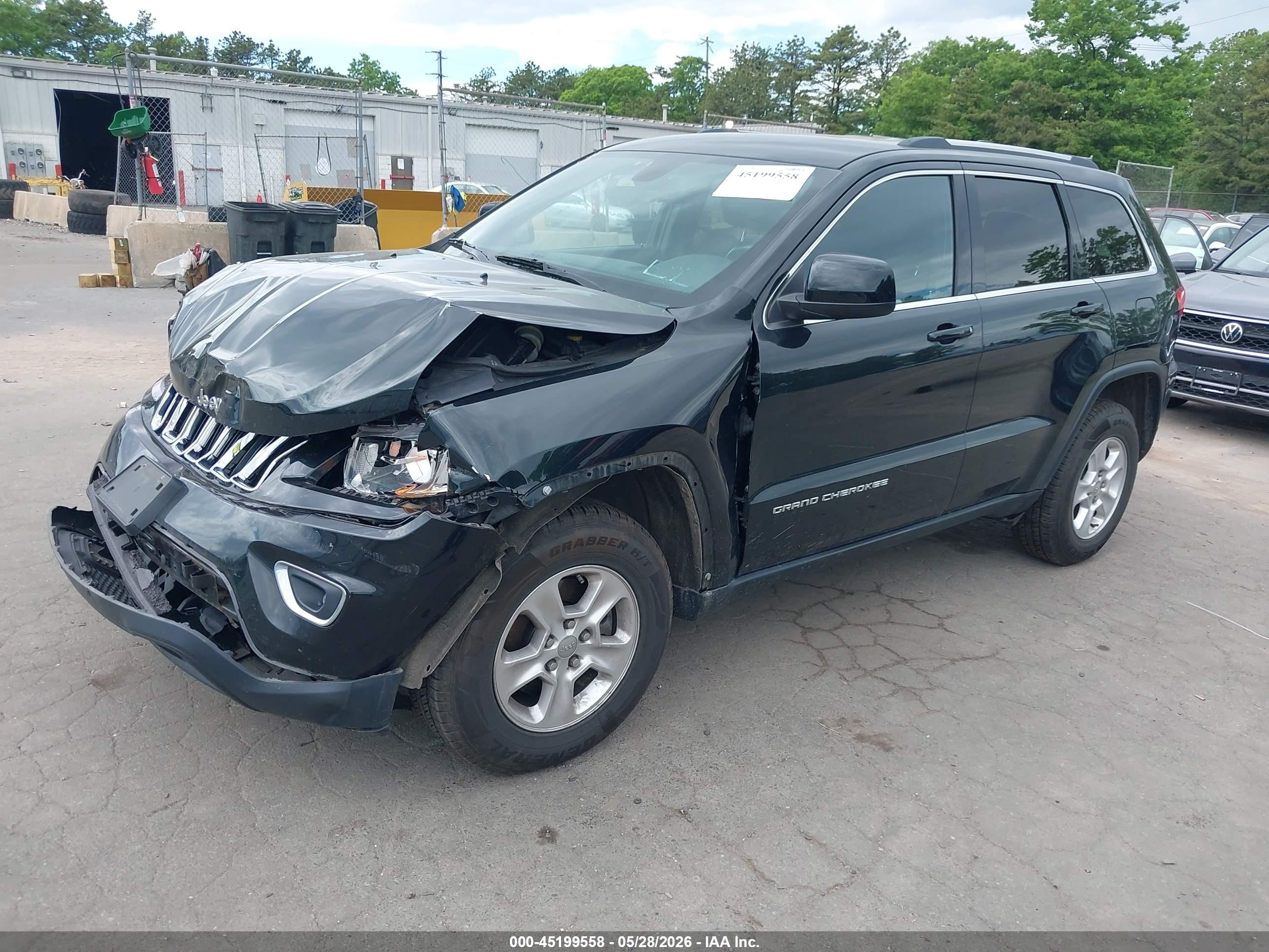 2014 Jeep Grand Cherokee Laredo Black vin: 1C4RJFAG8EC128317