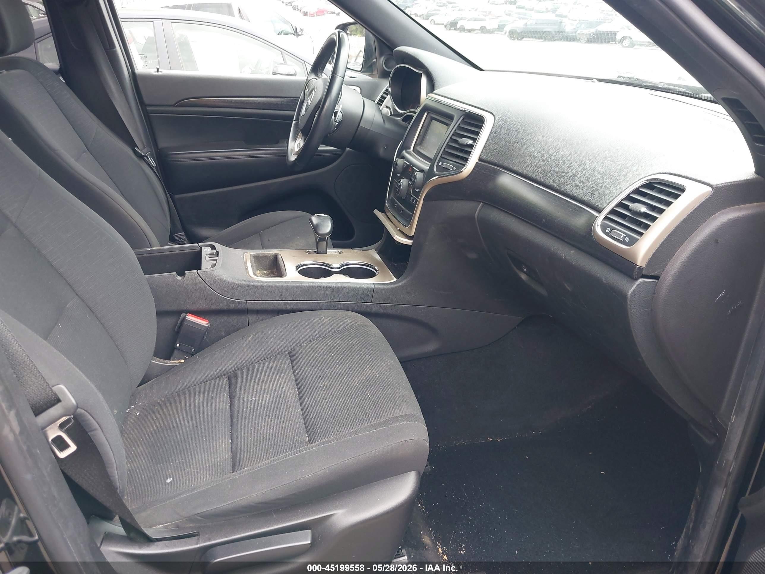 2014 Jeep Grand Cherokee Laredo Black vin: 1C4RJFAG8EC128317