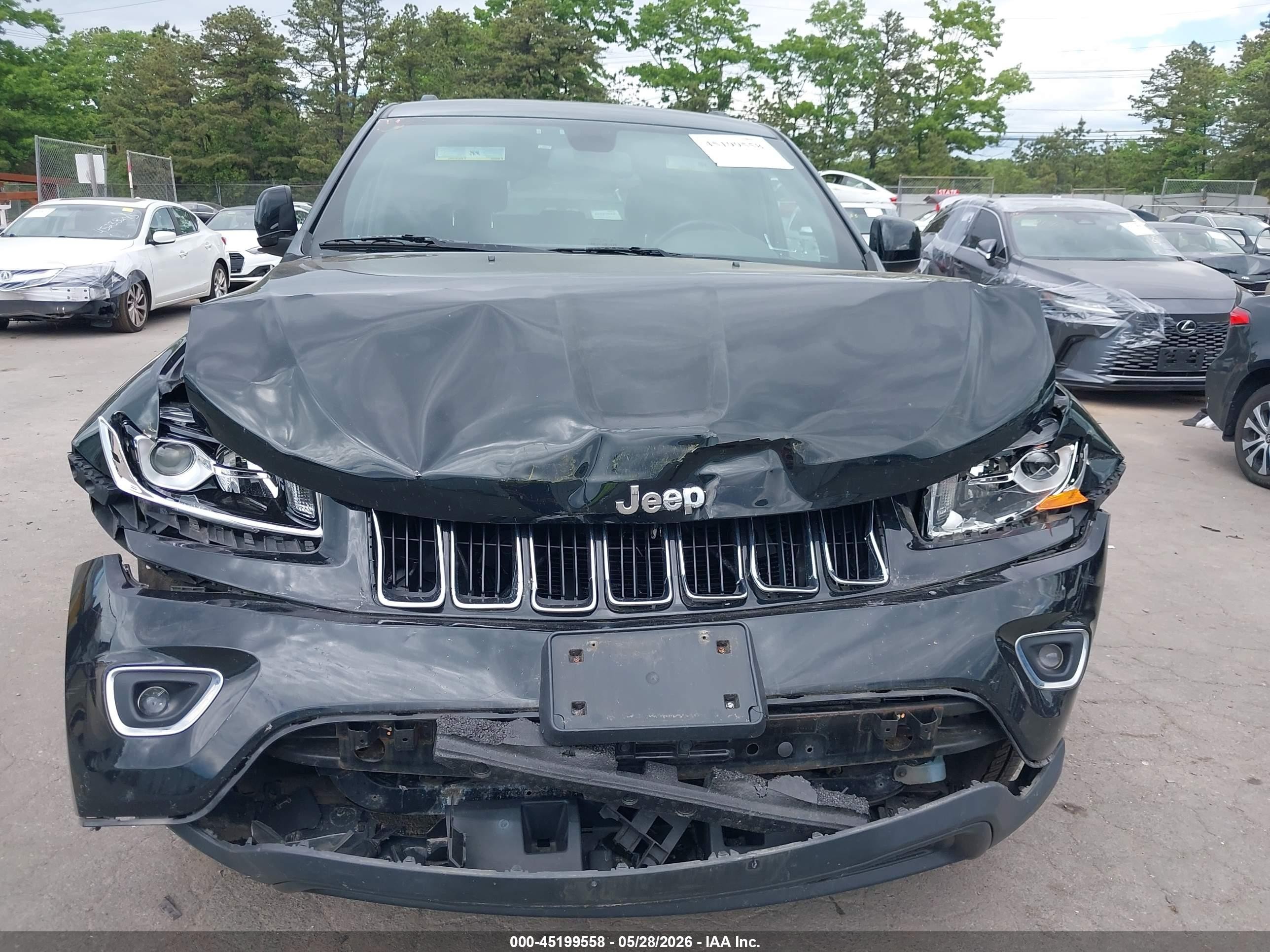 2014 Jeep Grand Cherokee Laredo Black vin: 1C4RJFAG8EC128317