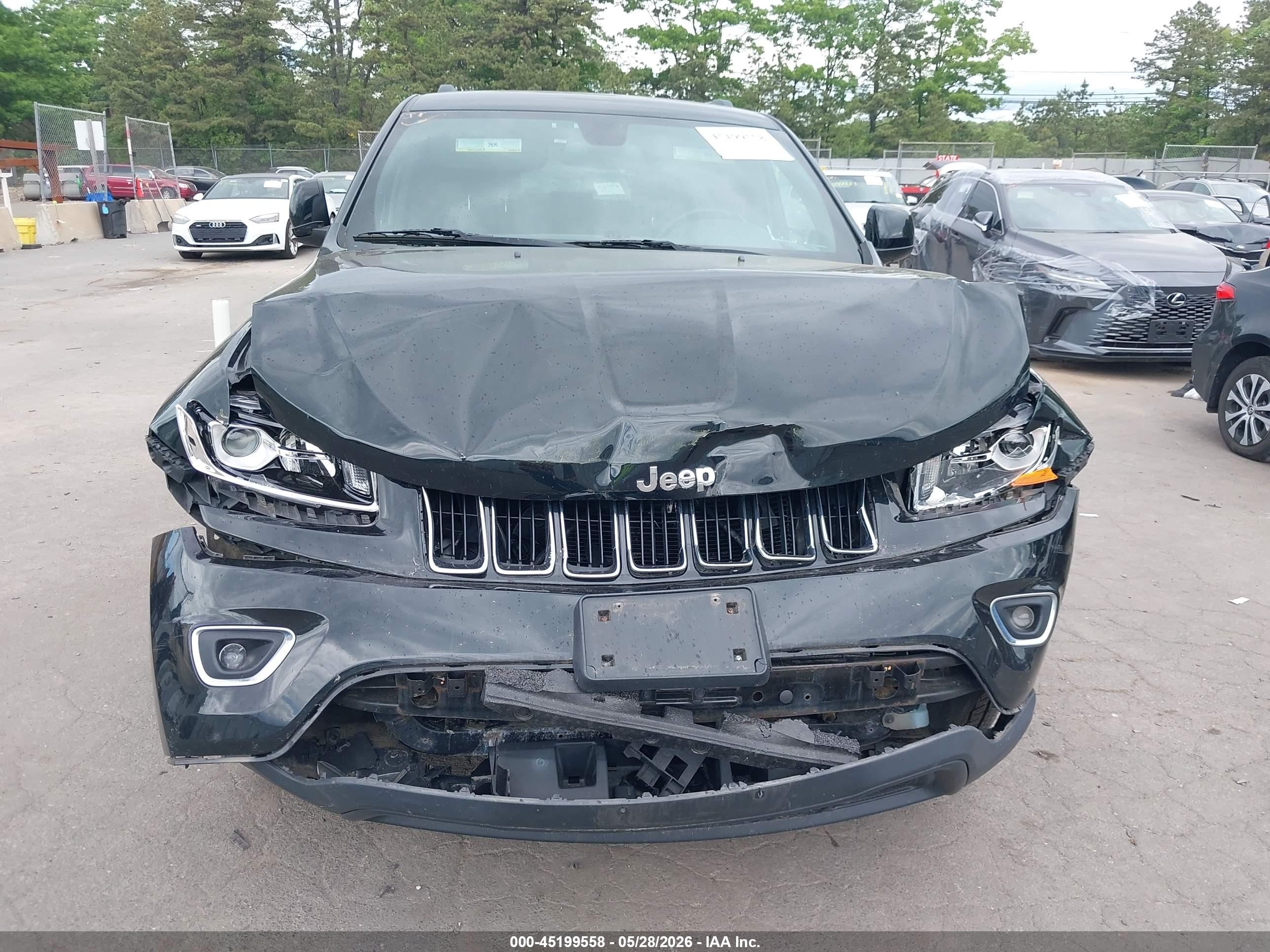 2014 Jeep Grand Cherokee Laredo Black vin: 1C4RJFAG8EC128317