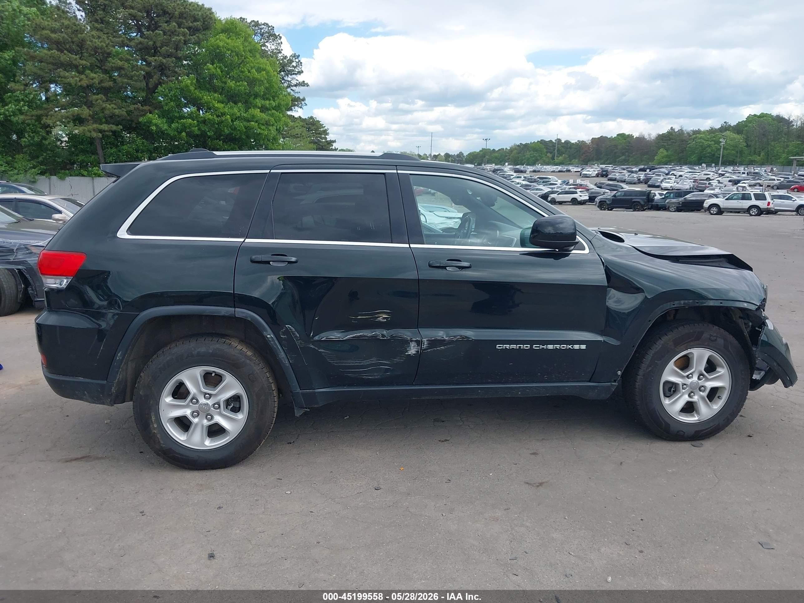 2014 Jeep Grand Cherokee Laredo Black vin: 1C4RJFAG8EC128317