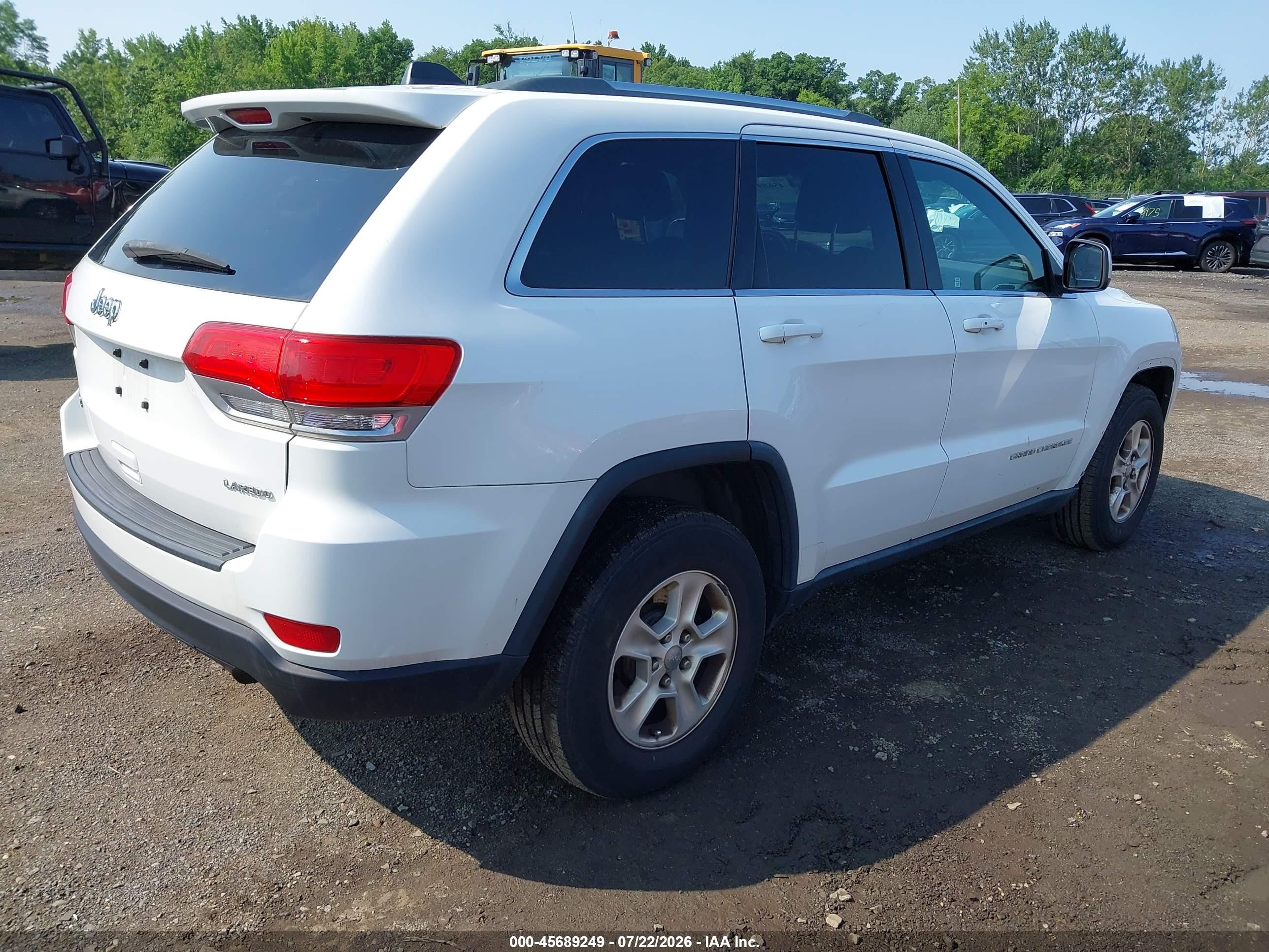 2014 Jeep Grand Cherokee Laredo Белый vin: 1C4RJFAG8EC163892