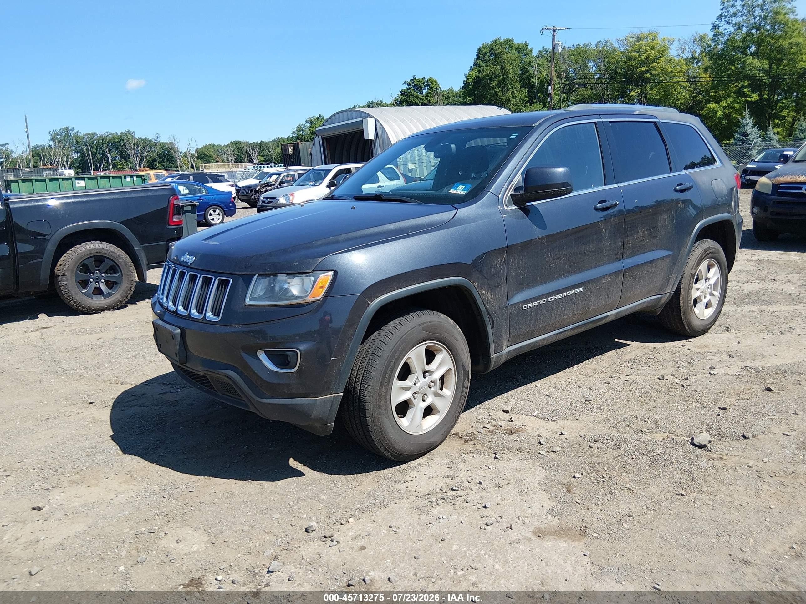 2014 Jeep Grand Cherokee Laredo Black vin: 1C4RJFAG8EC210547