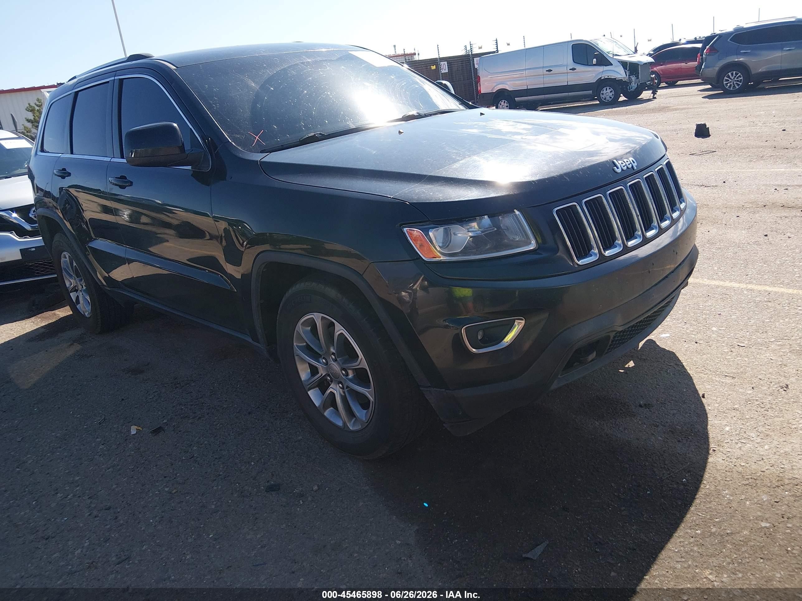 2014 Jeep Grand Cherokee Laredo Black vin: 1C4RJFAG8EC220088