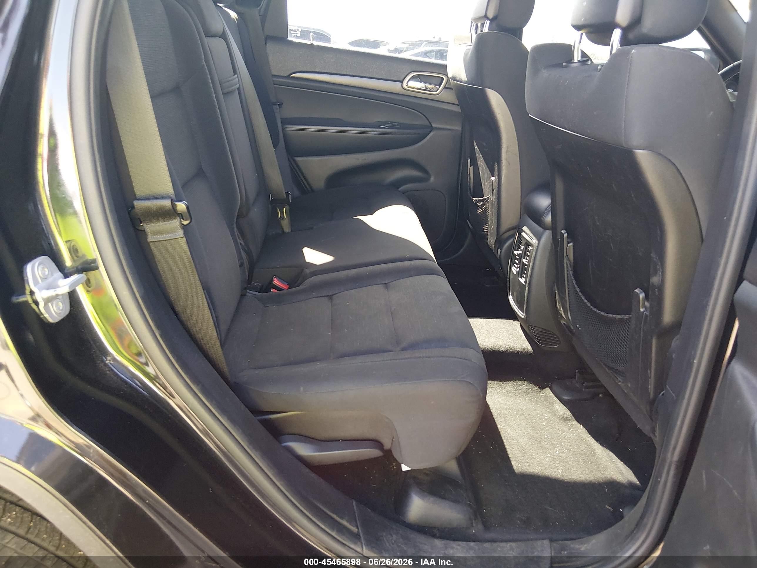 2014 Jeep Grand Cherokee Laredo Black vin: 1C4RJFAG8EC220088