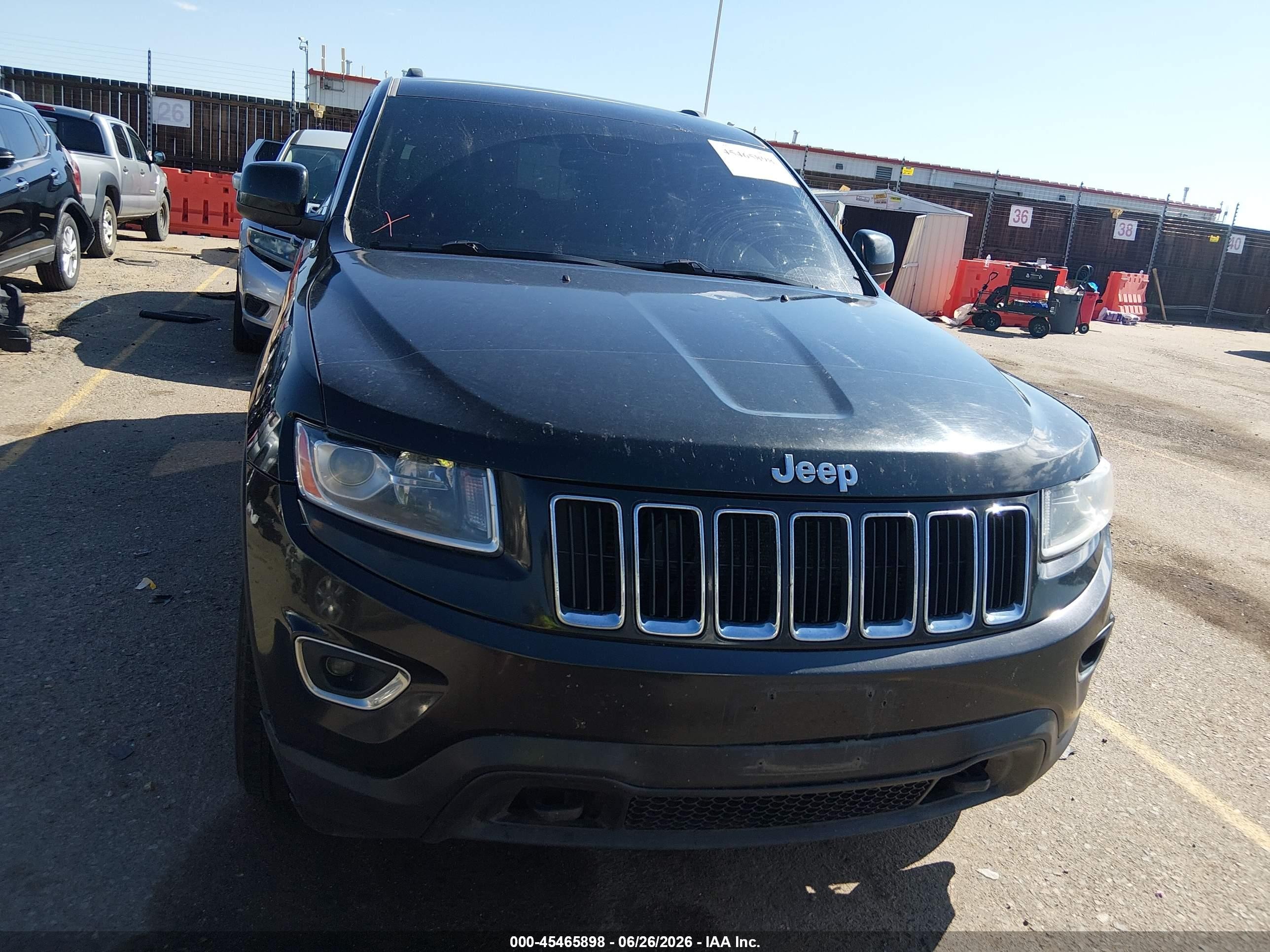 2014 Jeep Grand Cherokee Laredo Black vin: 1C4RJFAG8EC220088