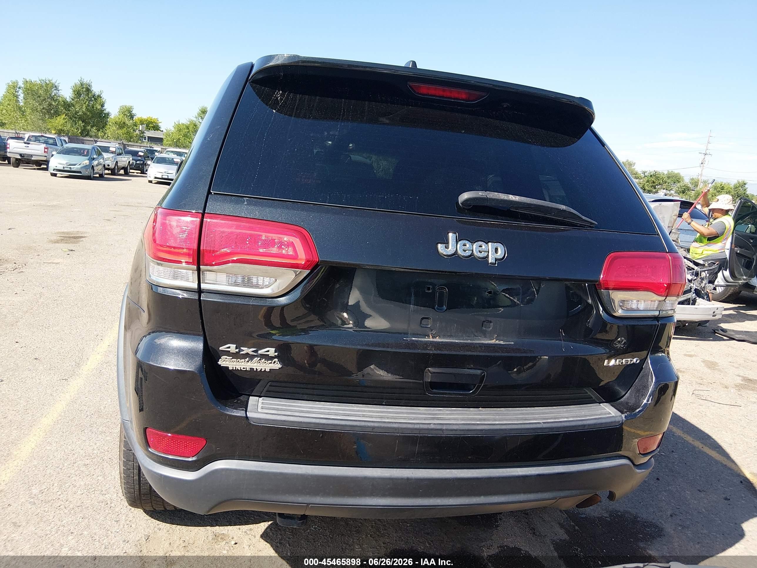 2014 Jeep Grand Cherokee Laredo Black vin: 1C4RJFAG8EC220088