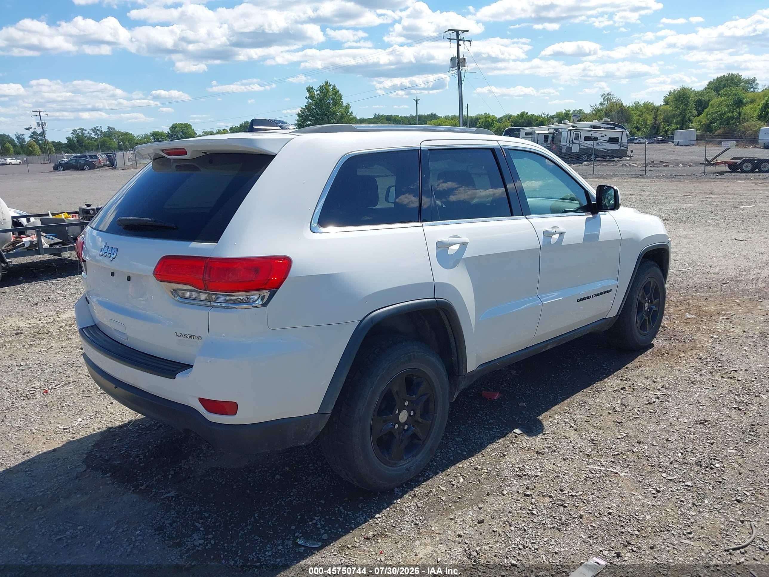 2014 Jeep Grand Cherokee Laredo White vin: 1C4RJFAG8EC232192