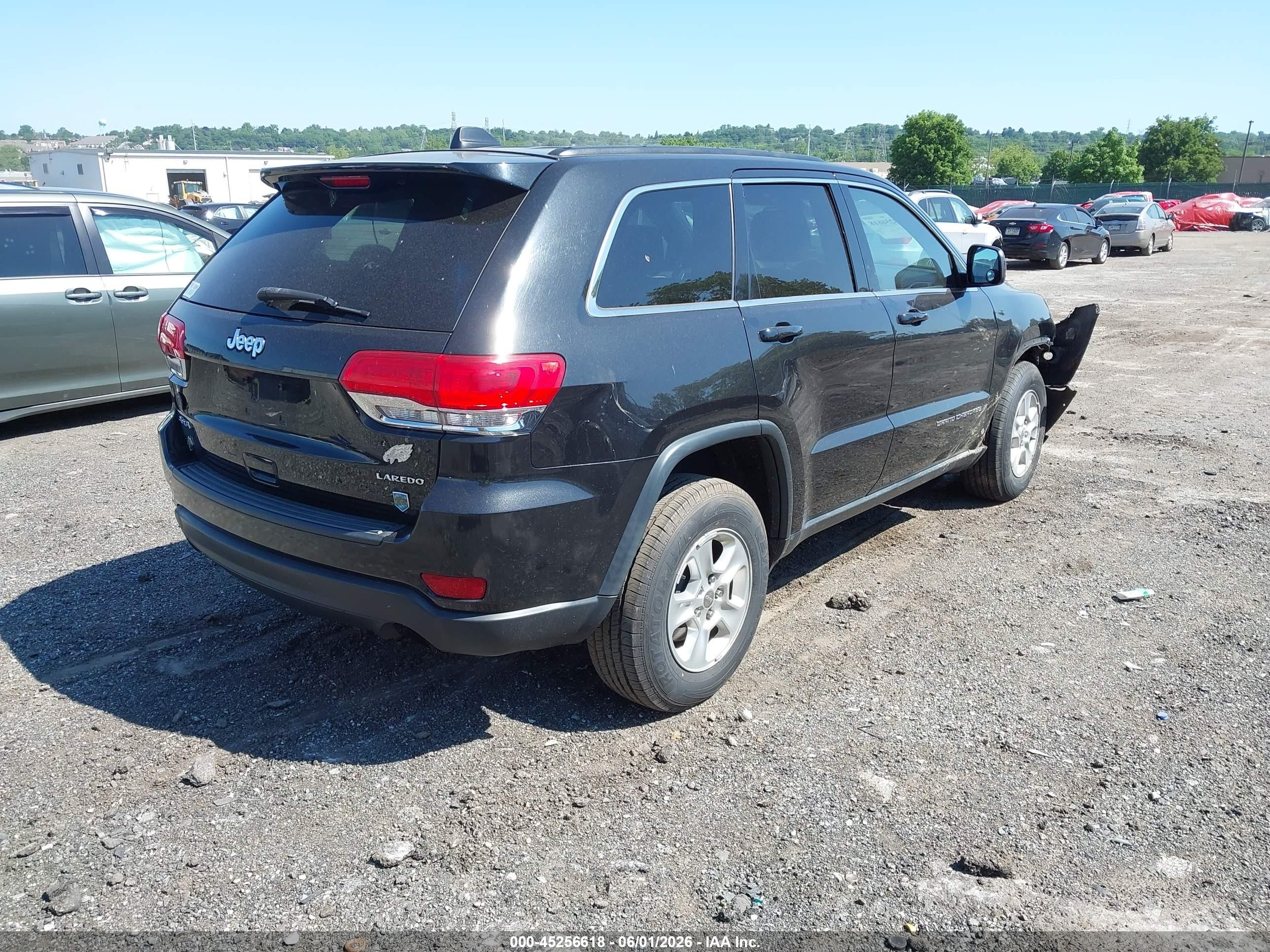 2014 Jeep Grand Cherokee Laredo Black vin: 1C4RJFAG8EC255391