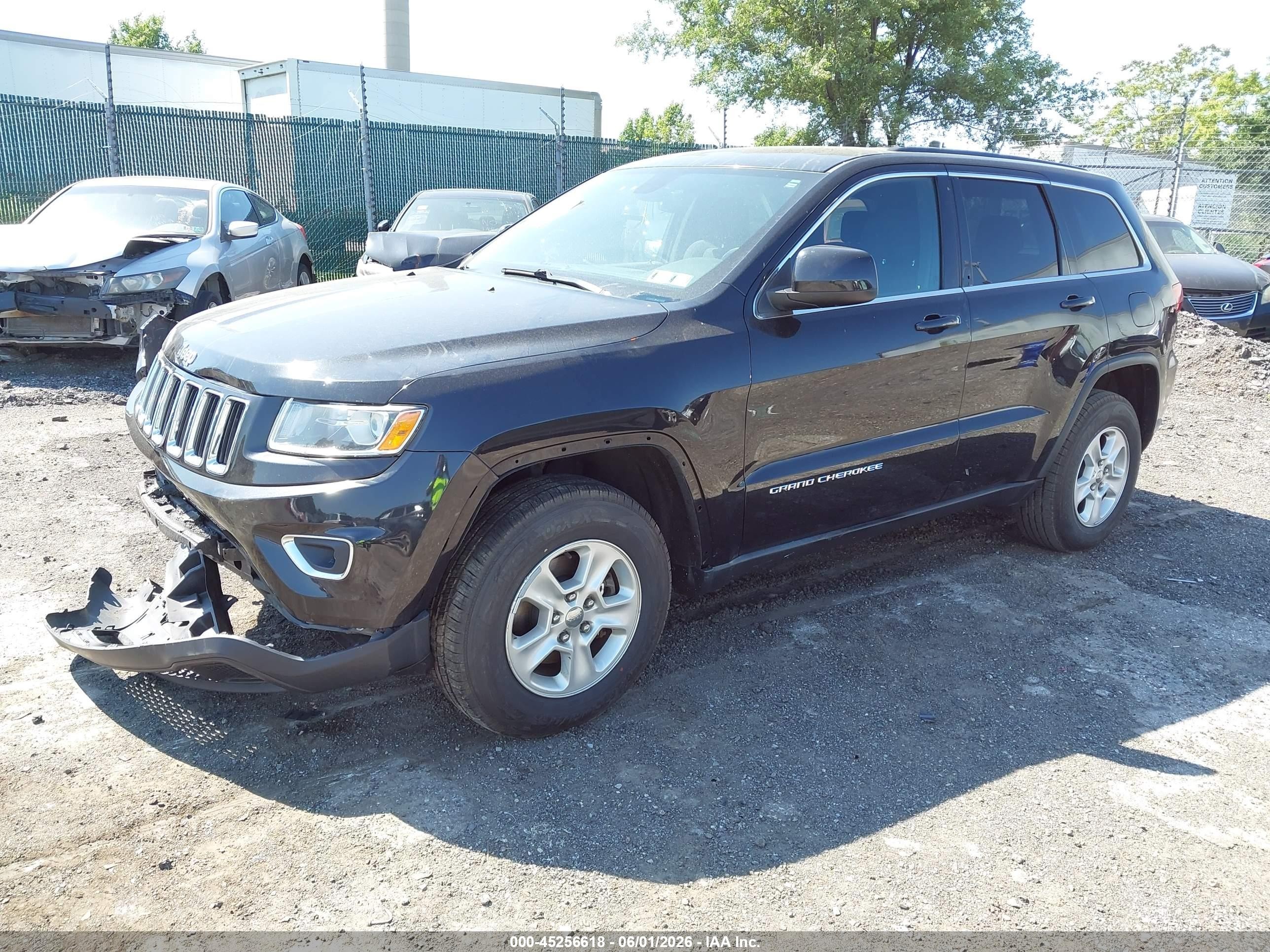 2014 Jeep Grand Cherokee Laredo Black vin: 1C4RJFAG8EC255391