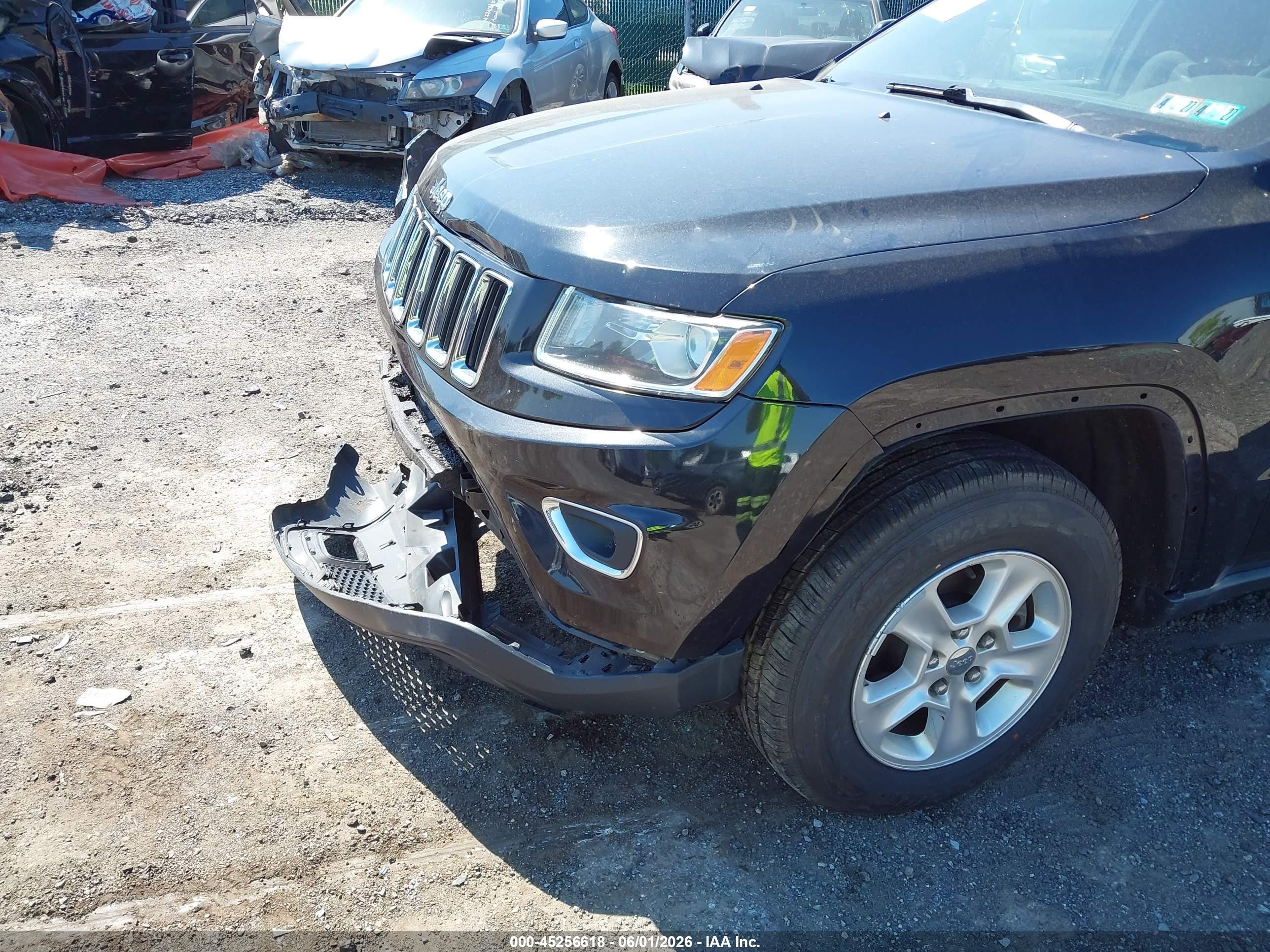 2014 Jeep Grand Cherokee Laredo Black vin: 1C4RJFAG8EC255391