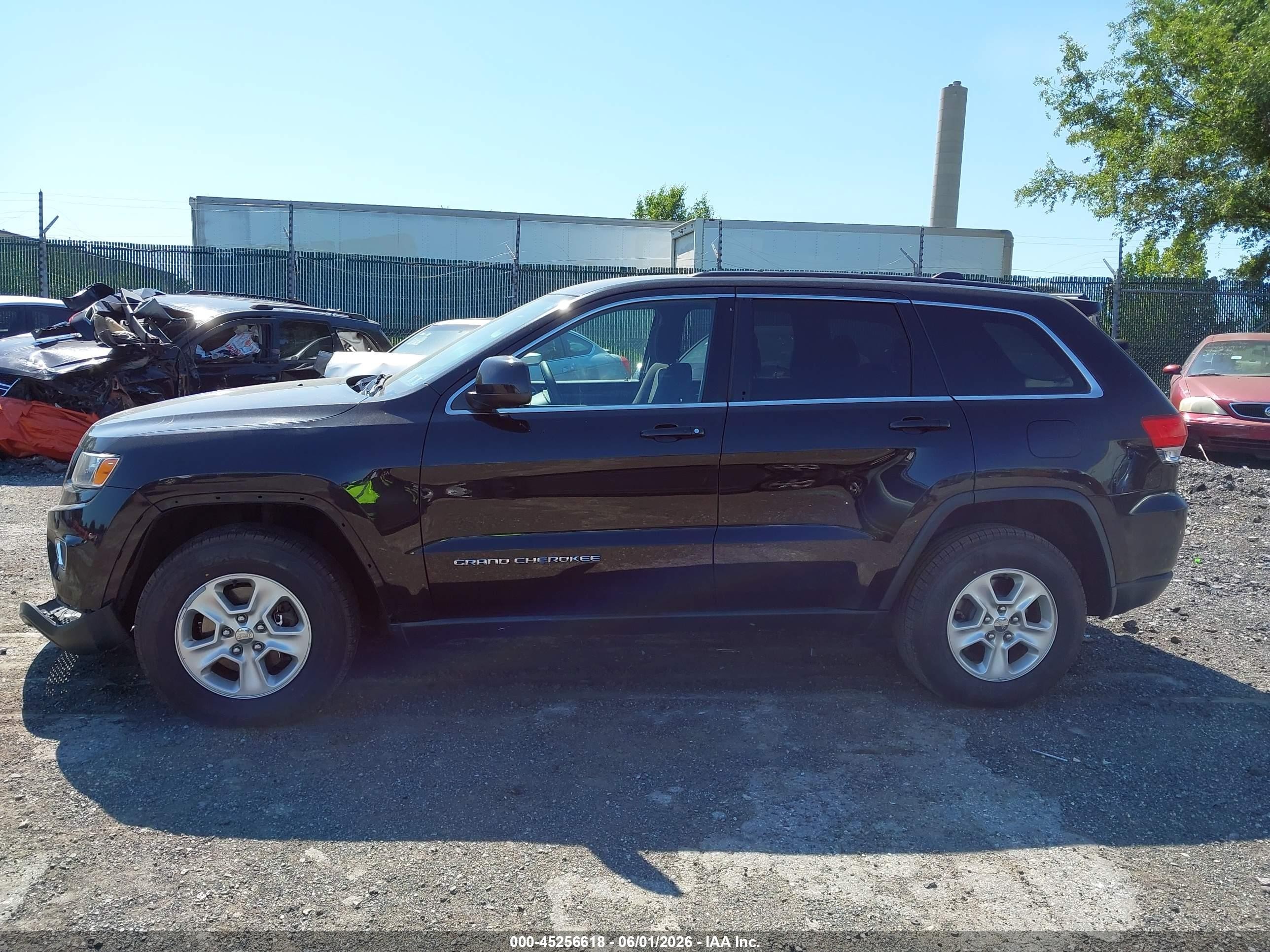 2014 Jeep Grand Cherokee Laredo Black vin: 1C4RJFAG8EC255391