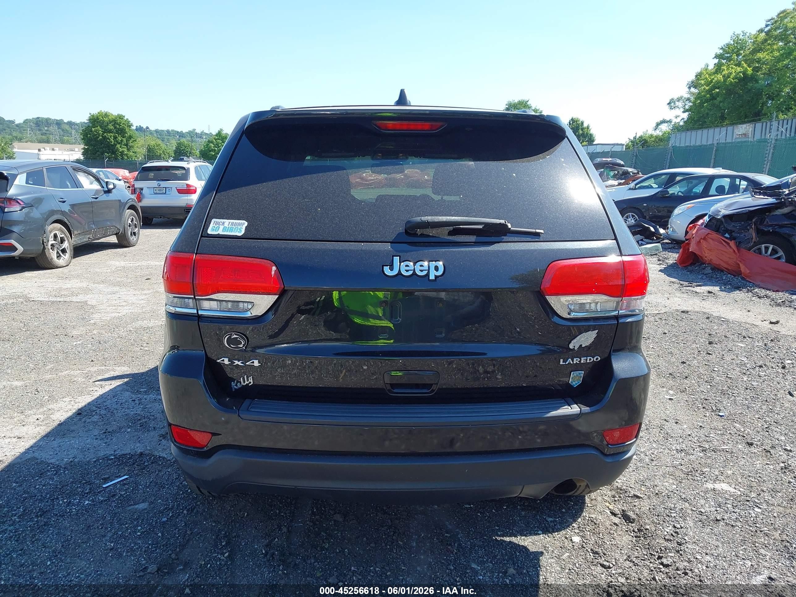 2014 Jeep Grand Cherokee Laredo Black vin: 1C4RJFAG8EC255391
