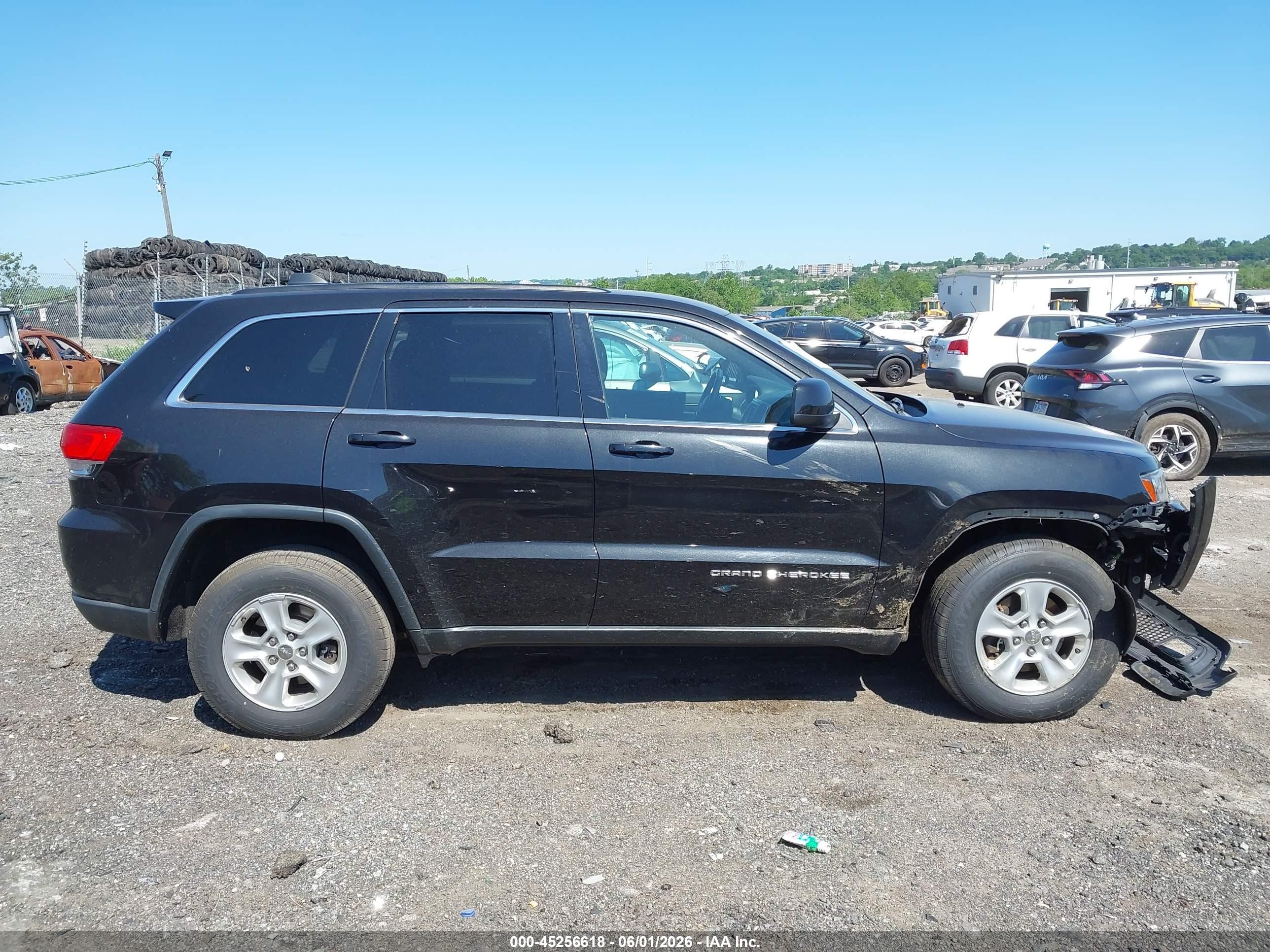 2014 Jeep Grand Cherokee Laredo Black vin: 1C4RJFAG8EC255391